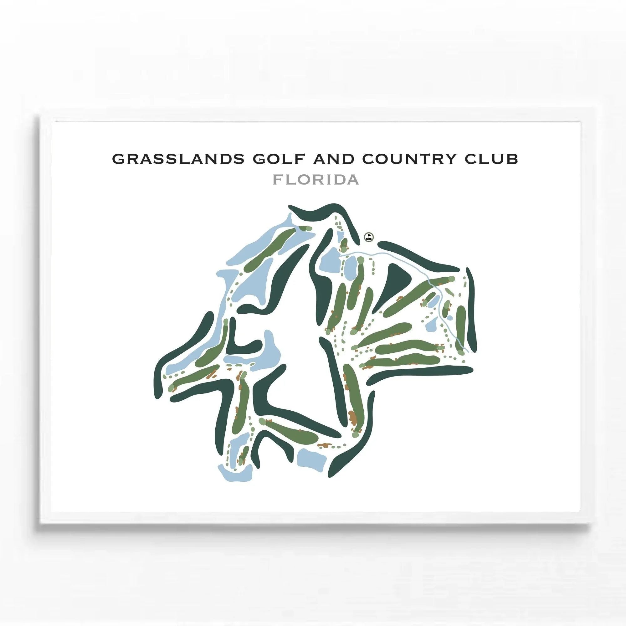 Grasslands Golf & Country Club, Florida - Printed Golf Course