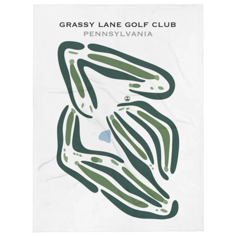 Grassy Lane Golf Club, Pennsylvania - Printed Golf Courses