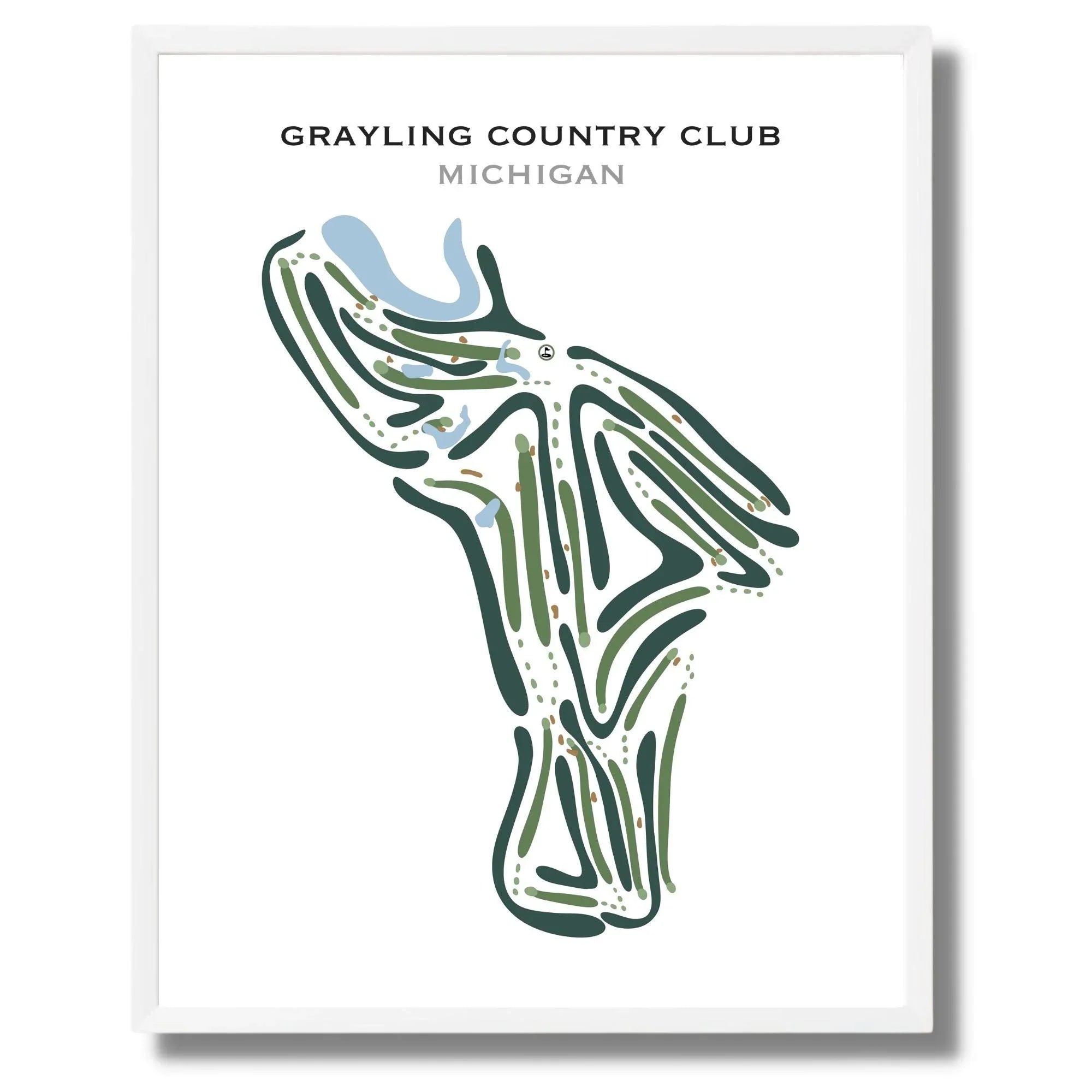 Grayling Country Club, Michigan - Printed Golf Courses