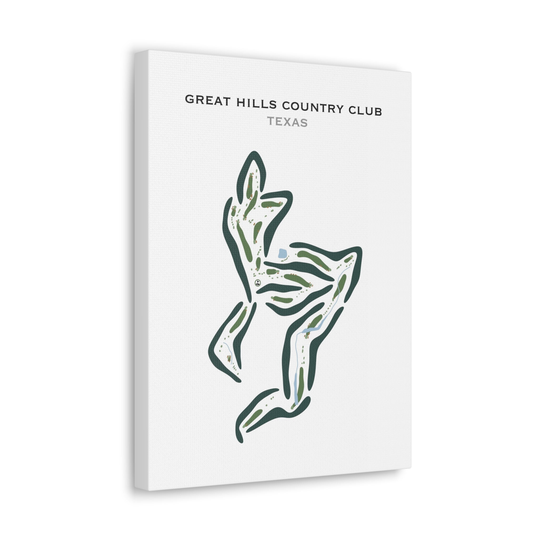 Great Hills Country Club, Texas - Printed Golf Courses