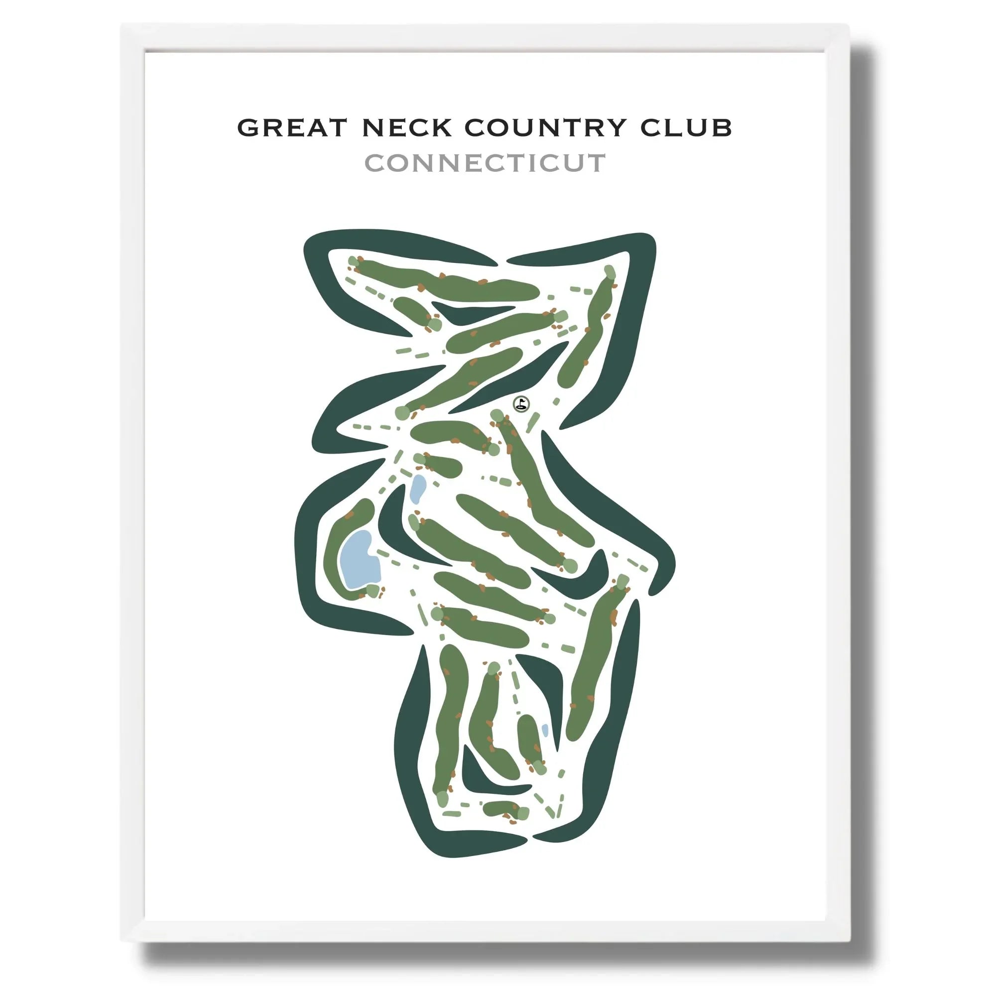Great Neck Country Club, Connecticut - Printed Golf Courses