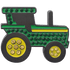 Green Tractor Crystal Ball Marker & Hat Clip by ReadyGOLF