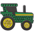 Green Tractor Crystal Ball Marker & Hat Clip by ReadyGOLF