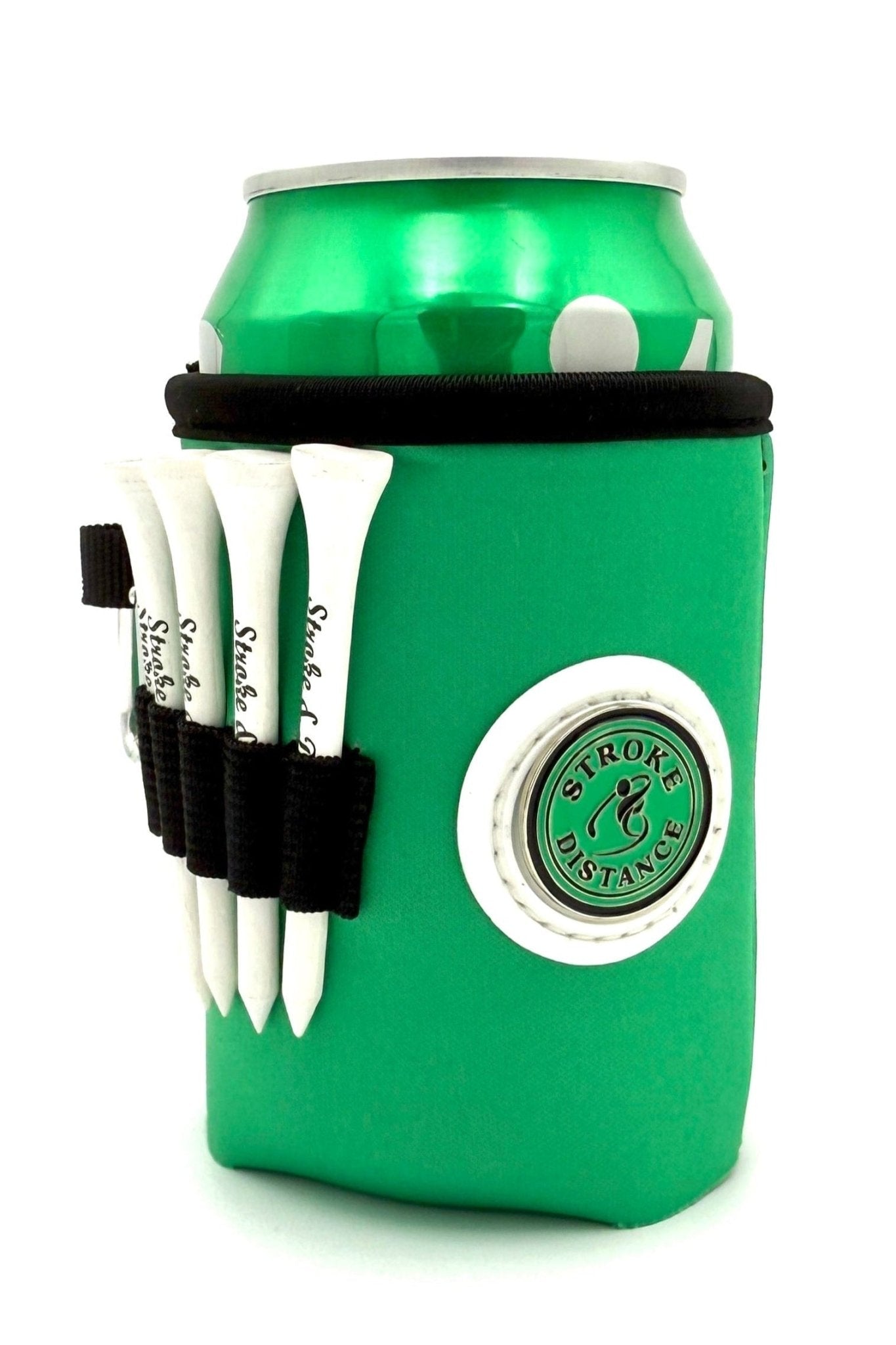 Beverage Caddie 3-in-1 Golf Insulator, Removeable Ball Marker, Bag Clip & Tees Combo