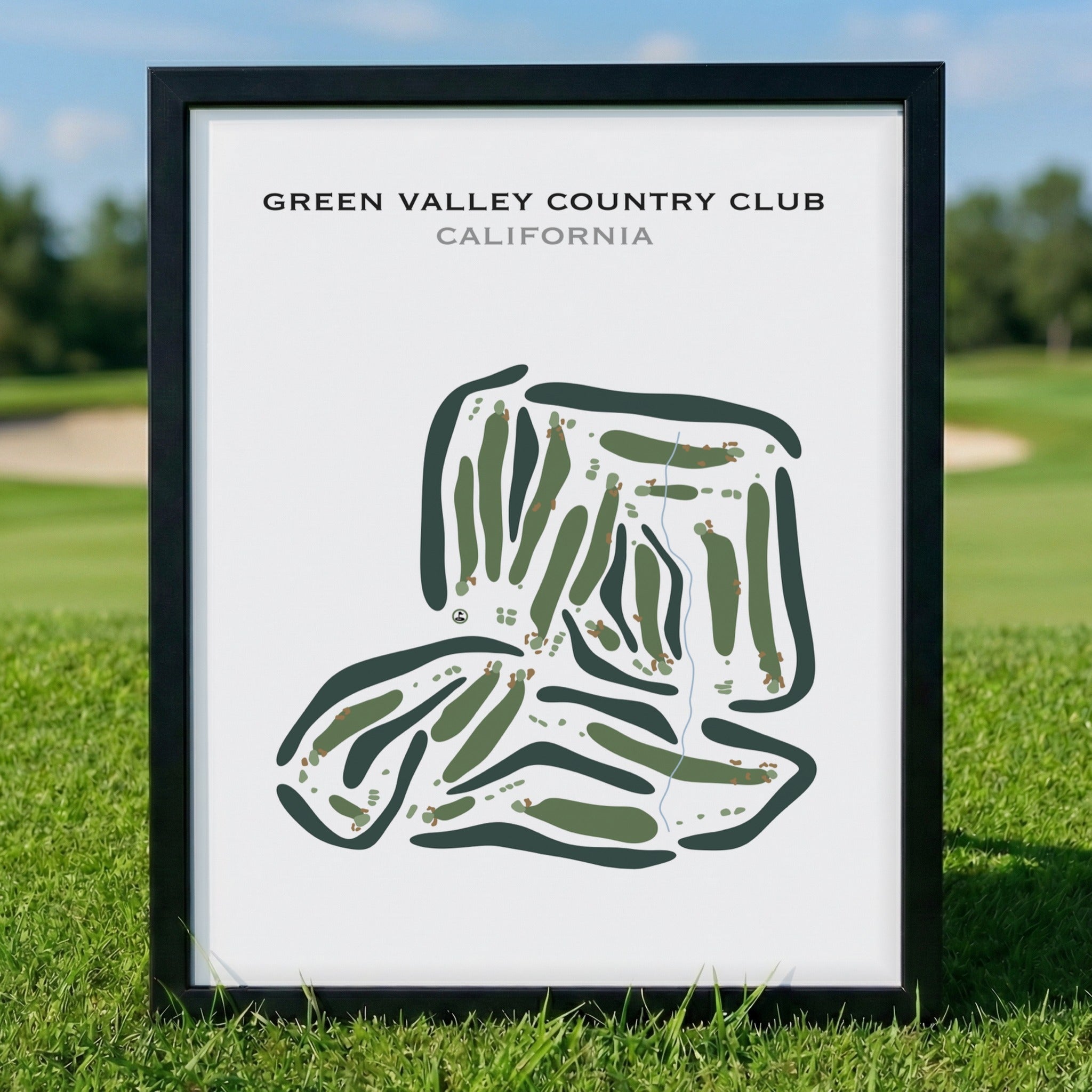 Green Valley Country Club, California - Printed Golf Courses