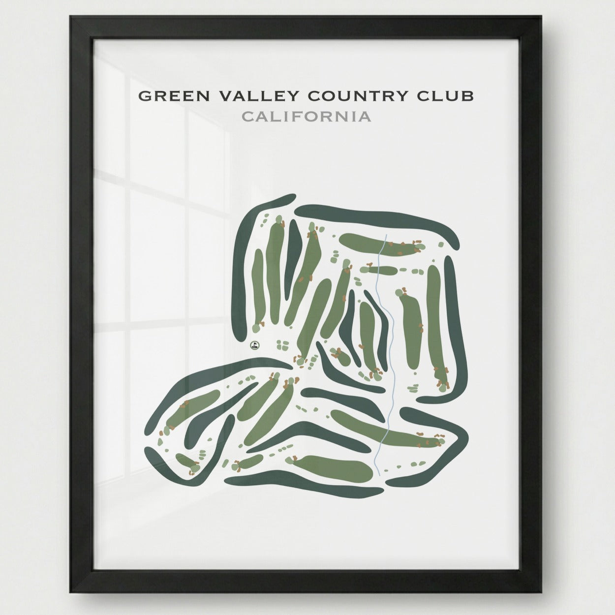 Green Valley Country Club, California - Printed Golf Courses