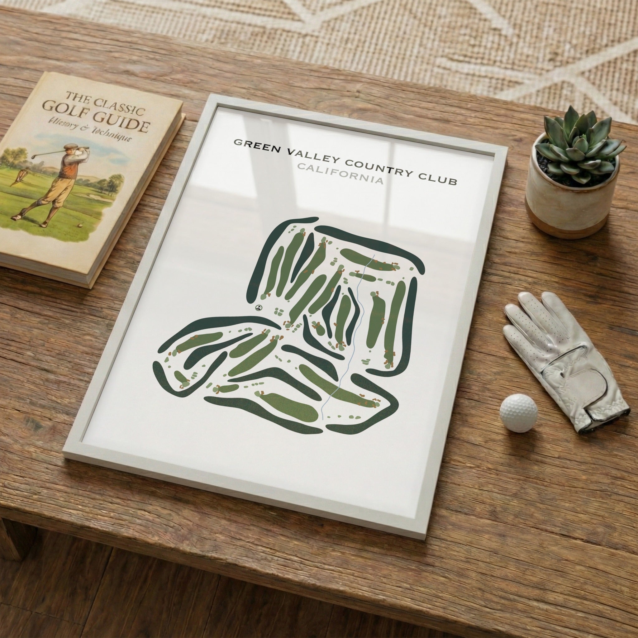 Green Valley Country Club, California - Printed Golf Courses