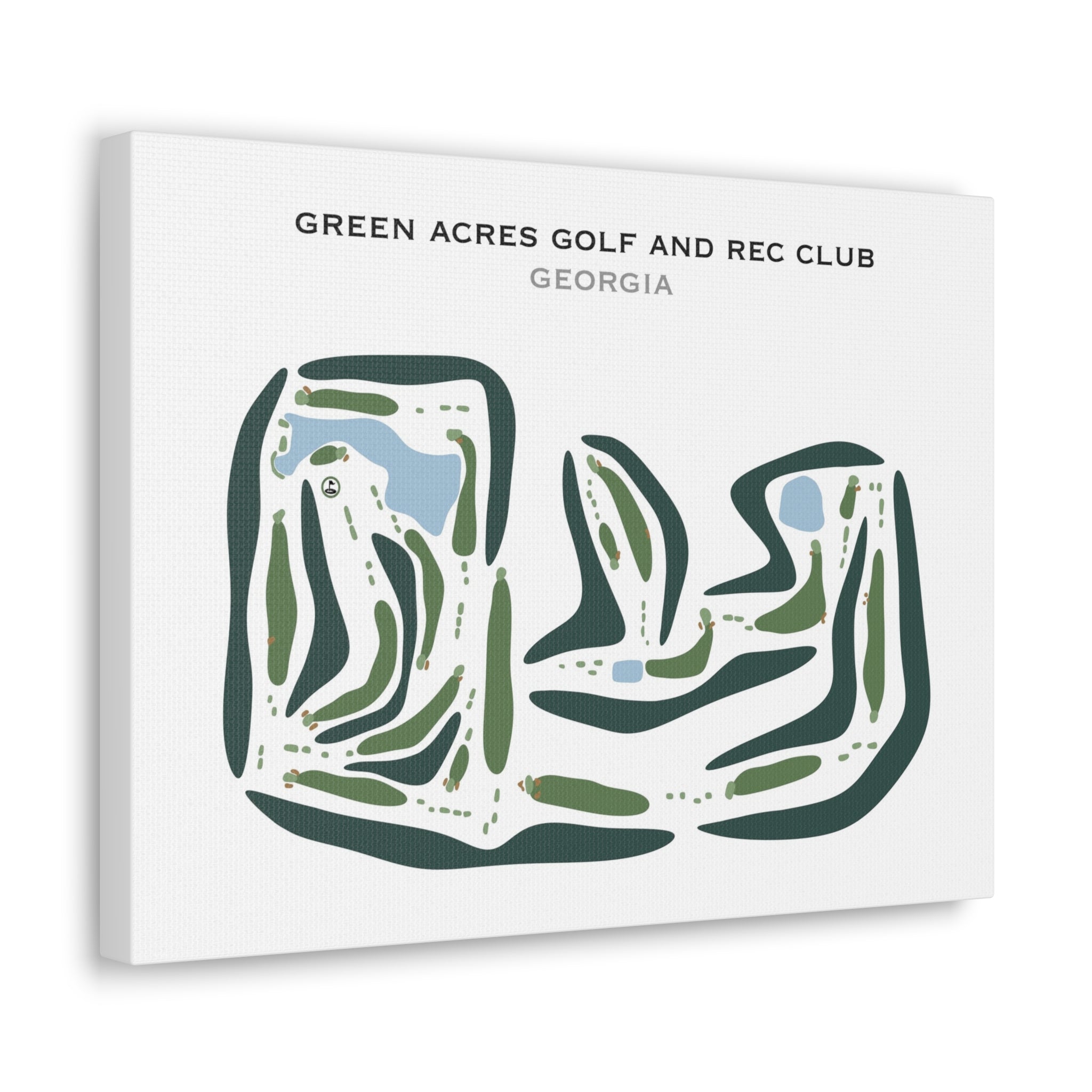 Green Acres Golf & Rec Club, Georgia - Printed Golf Courses