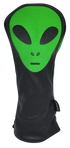 Green Alien Embroidered Driver Headcover by ReadyGOLF