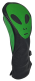 Green Alien Embroidered Driver Headcover by ReadyGOLF