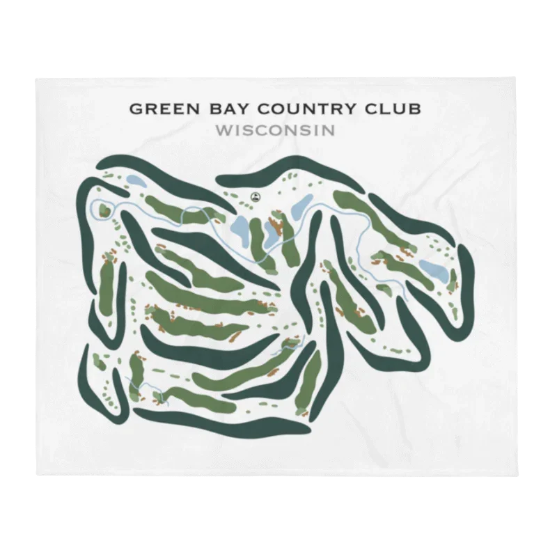 Green Bay Country Club, Wisconsin - Printed Golf Courses