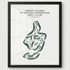 Green Course at Golden Horseshoe Golf Club, Virginia - Printed Golf Courses