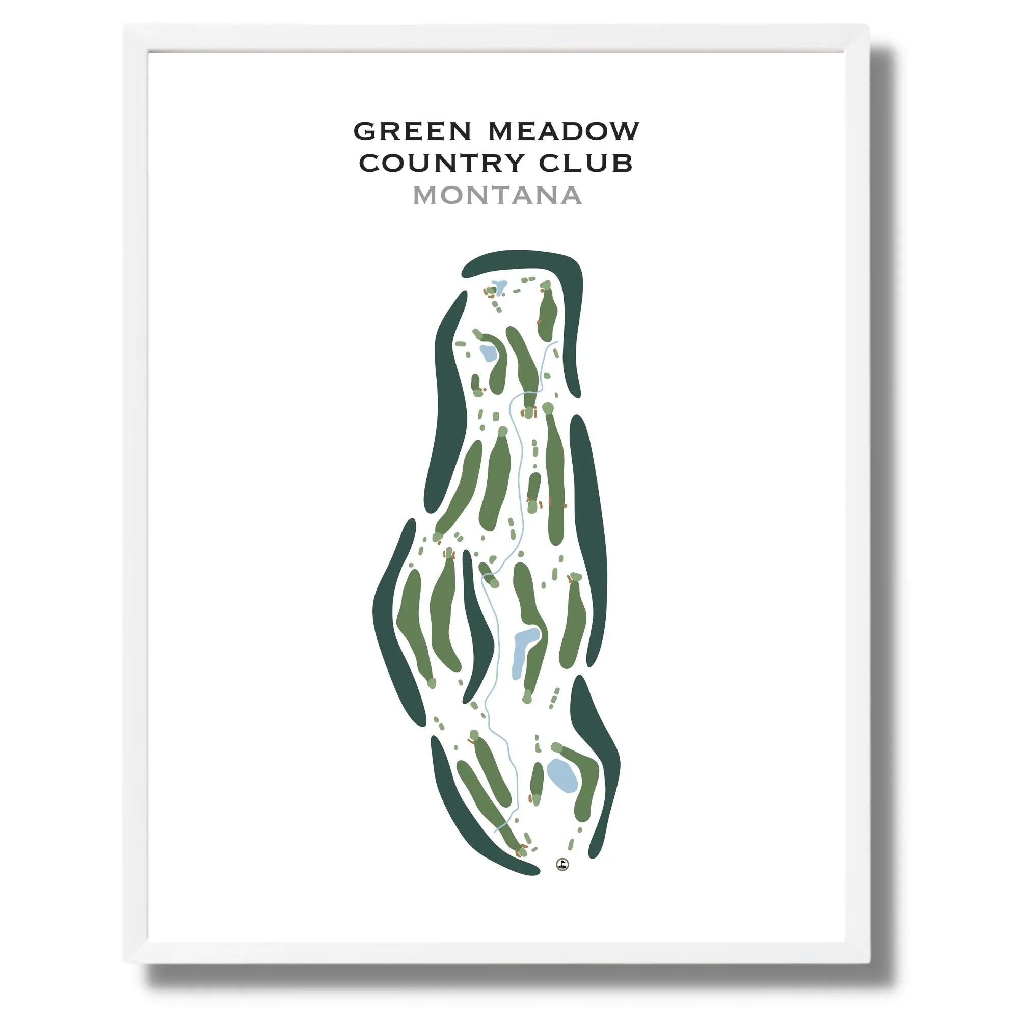 Green Meadow Country Club, Montana - Printed Golf Course