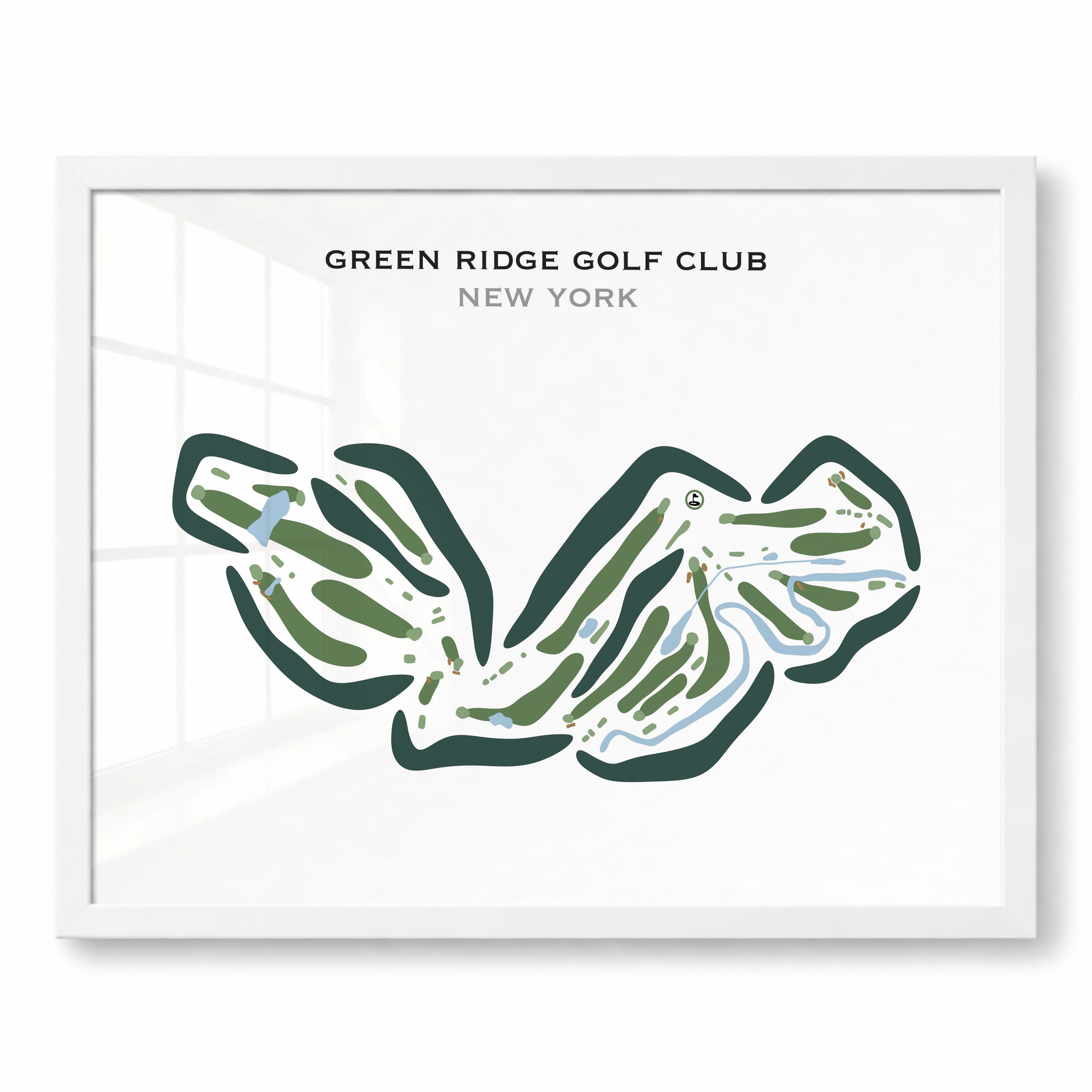 Green Ridge Golf Club, New York - Printed Golf Courses