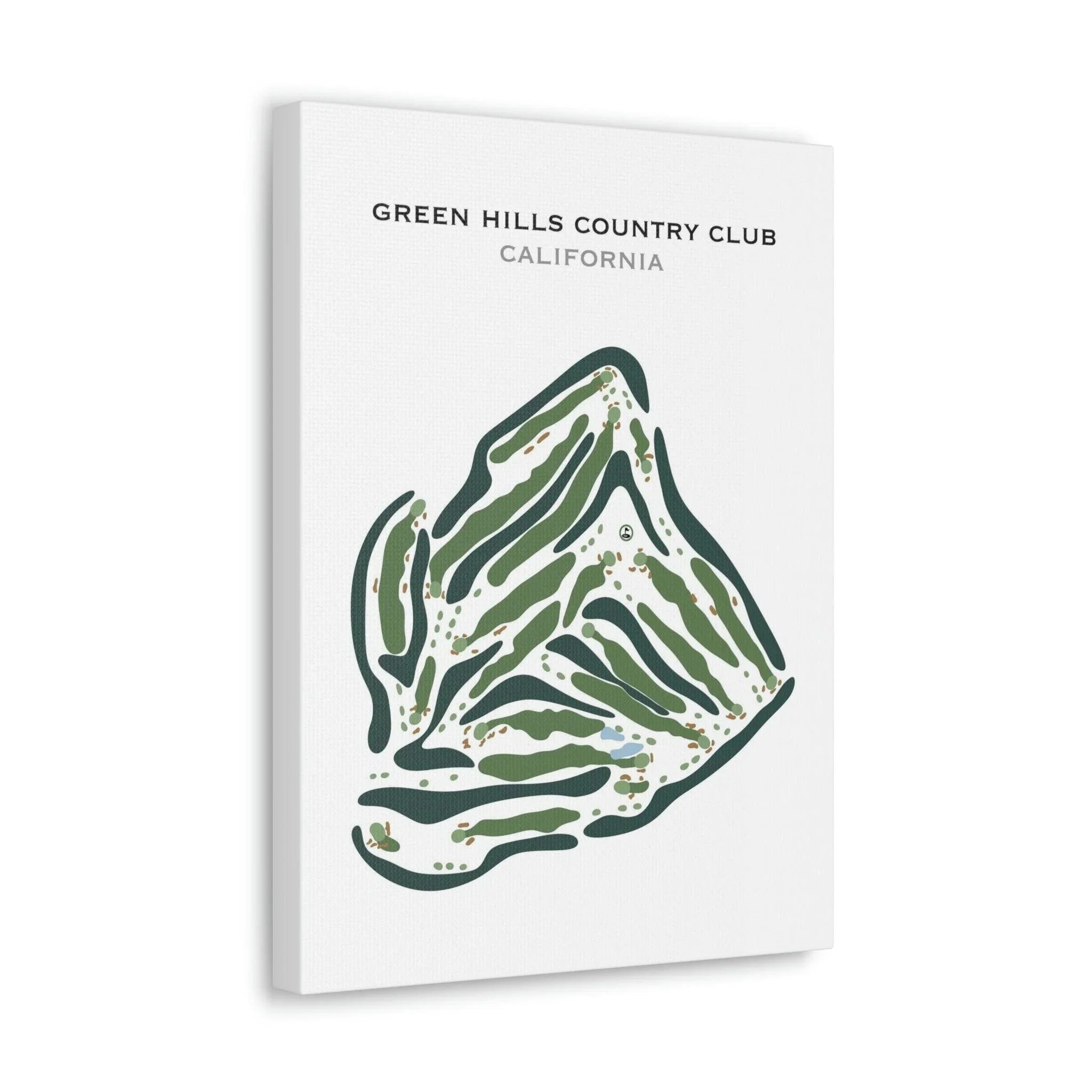 Green Hills Country Club, California - Printed Golf Courses