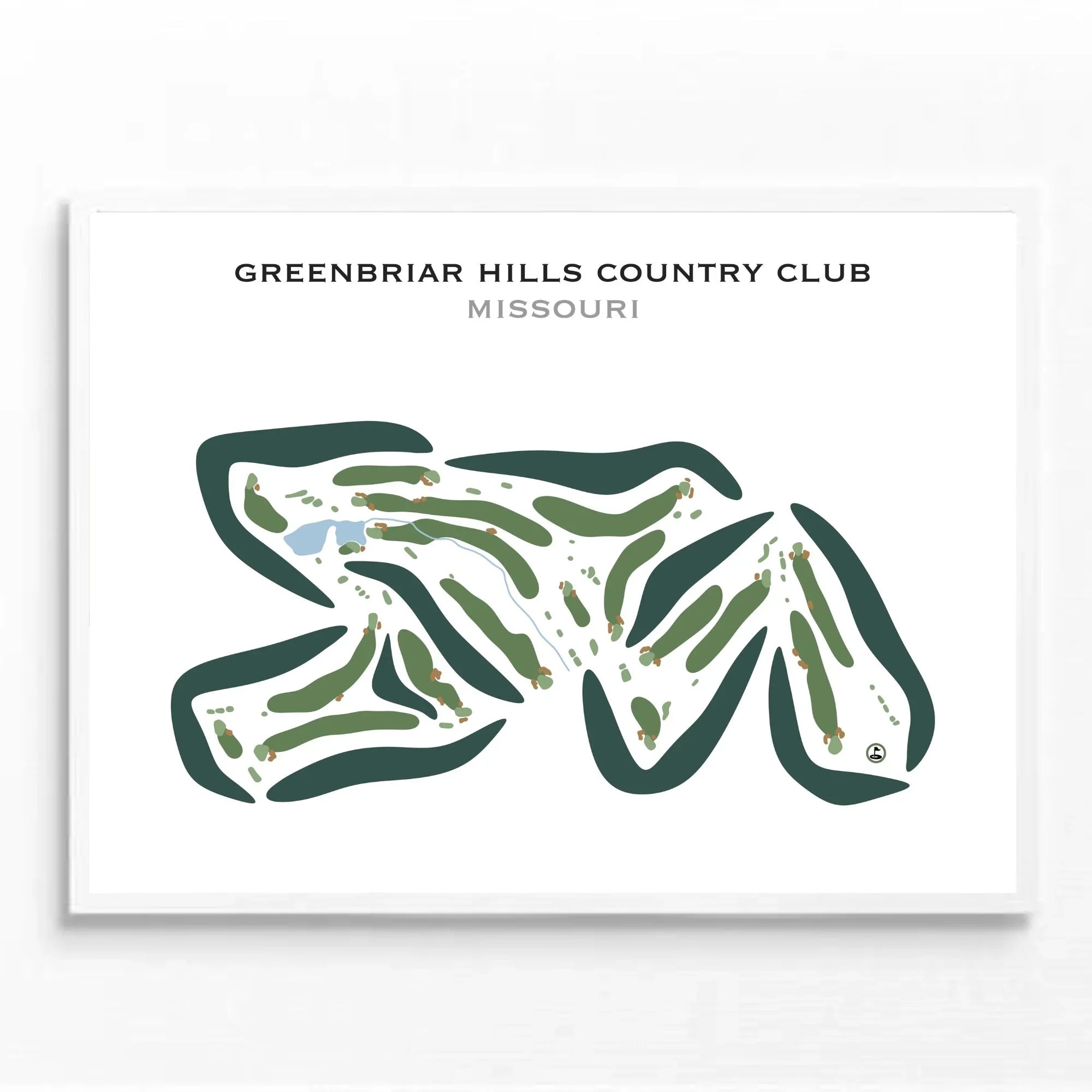Greenbriar Hills Country Club, Missouri - Printed Golf Courses