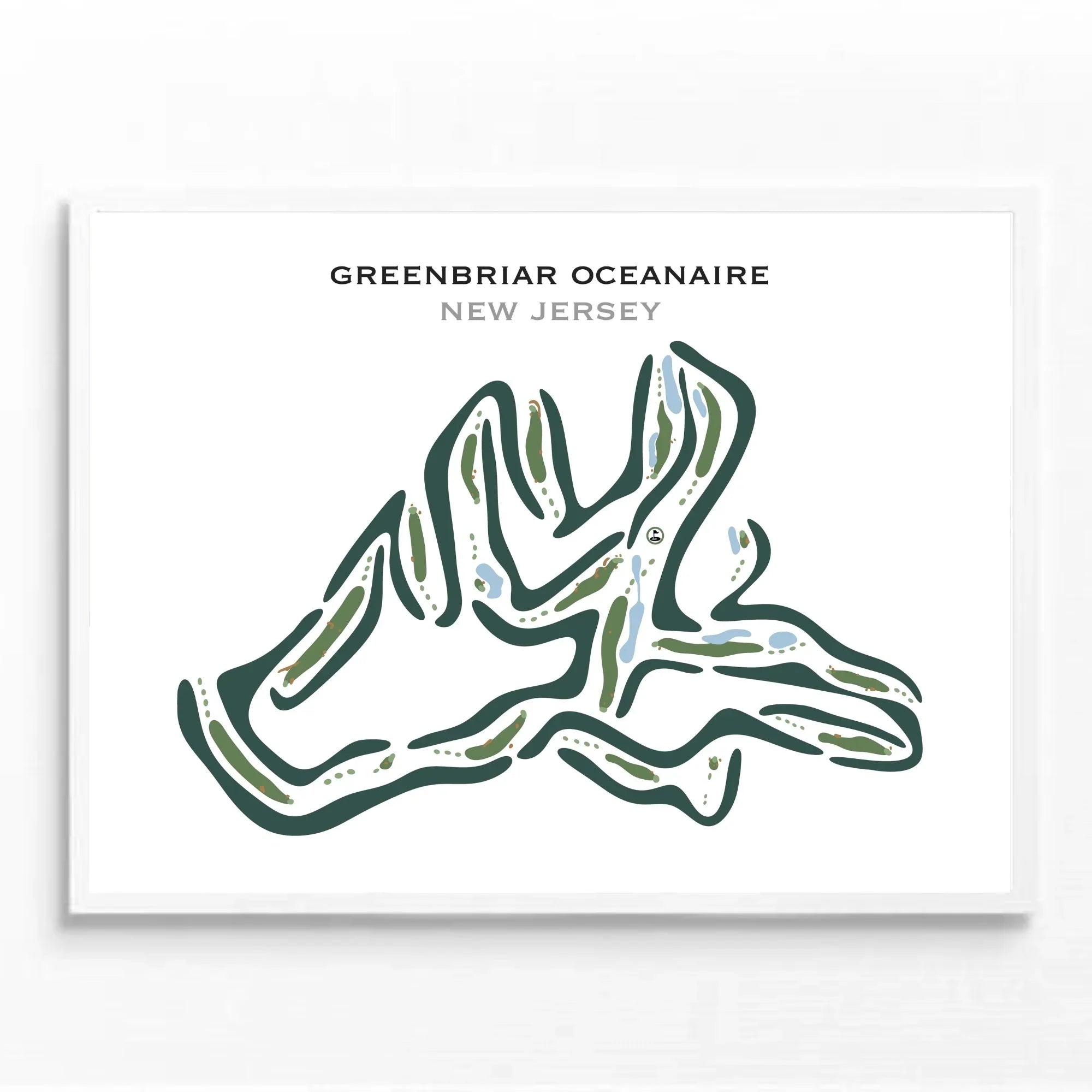 Greenbriar Oceanaire Community & Golf Course, New Jersey - Printed Golf Courses