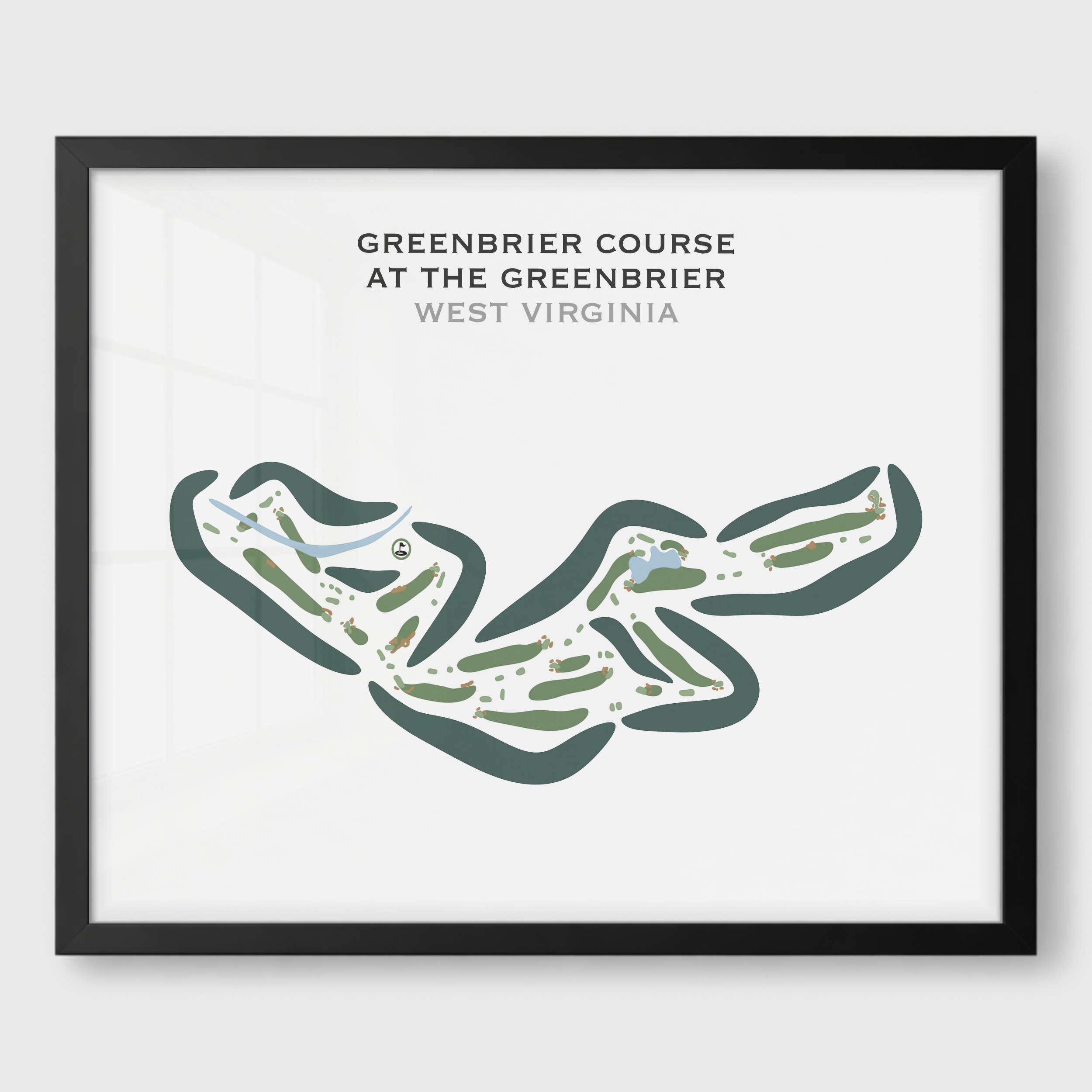 Greenbrier Course at The Greenbrier, West Virginia - Printed Golf Courses
