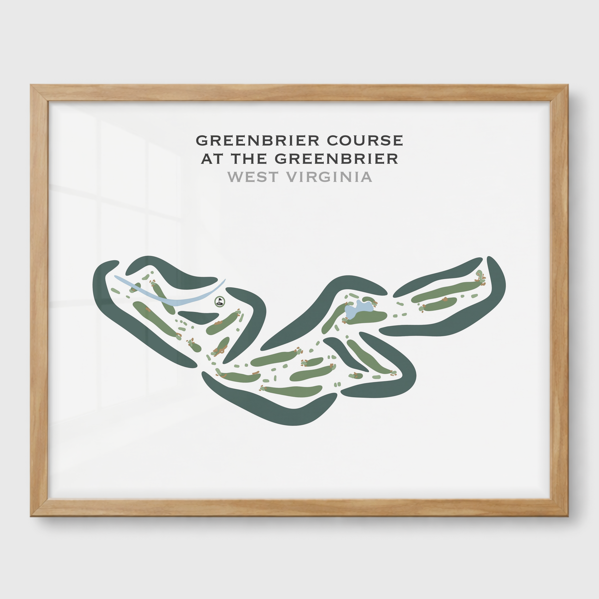 Greenbrier Course at The Greenbrier, West Virginia - Printed Golf Courses