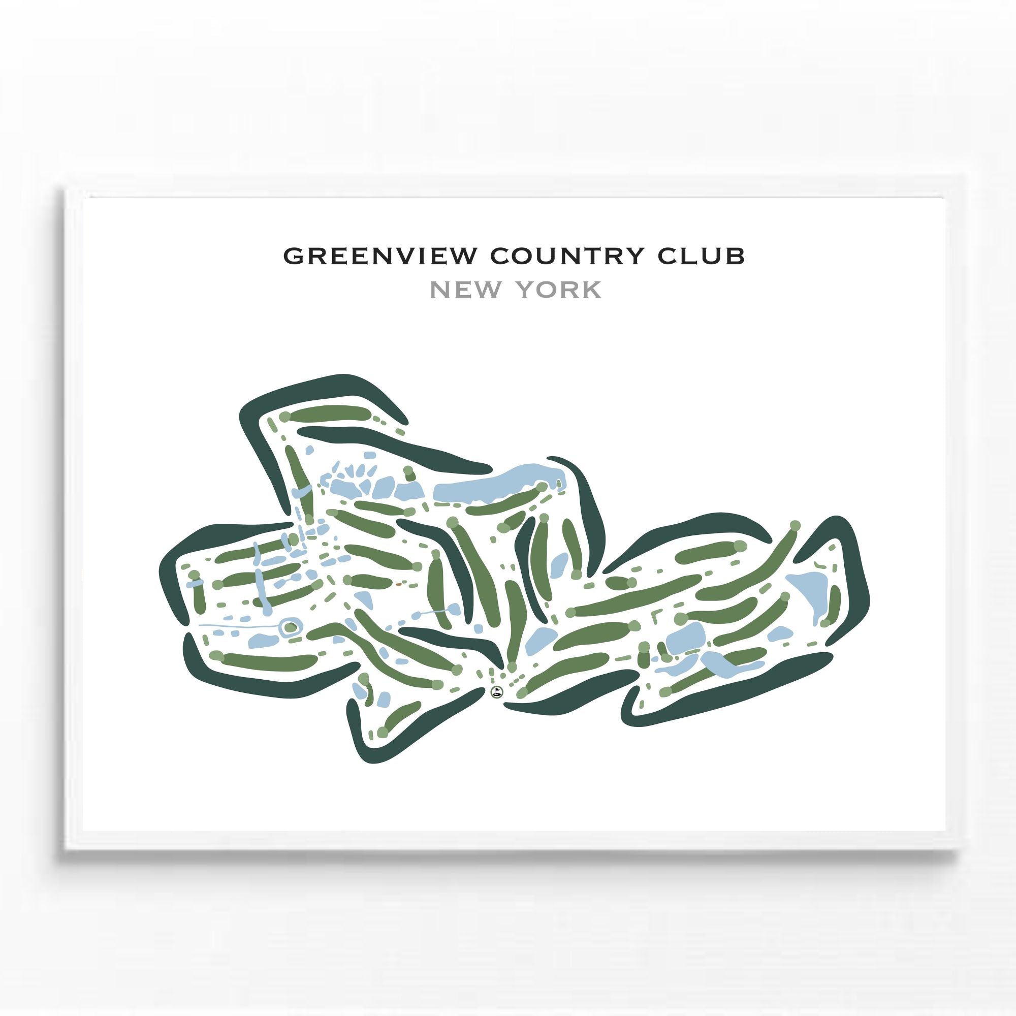Greenview Country Club, New York - Printed Golf Courses