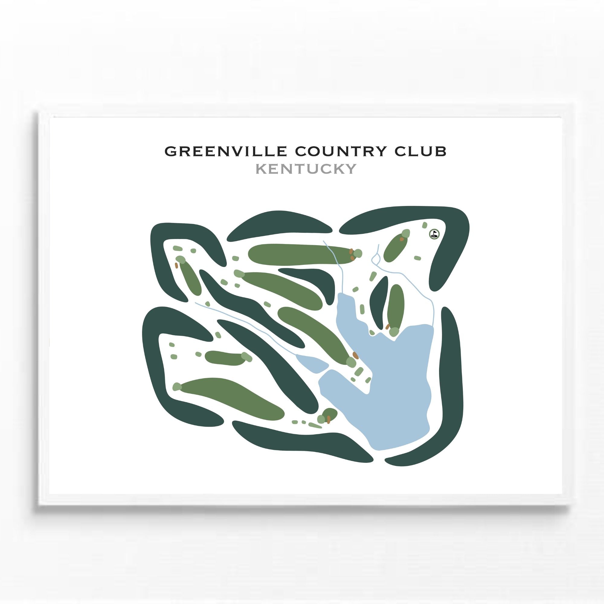 Greenville Country Club, Kentucky - Printed Golf Courses