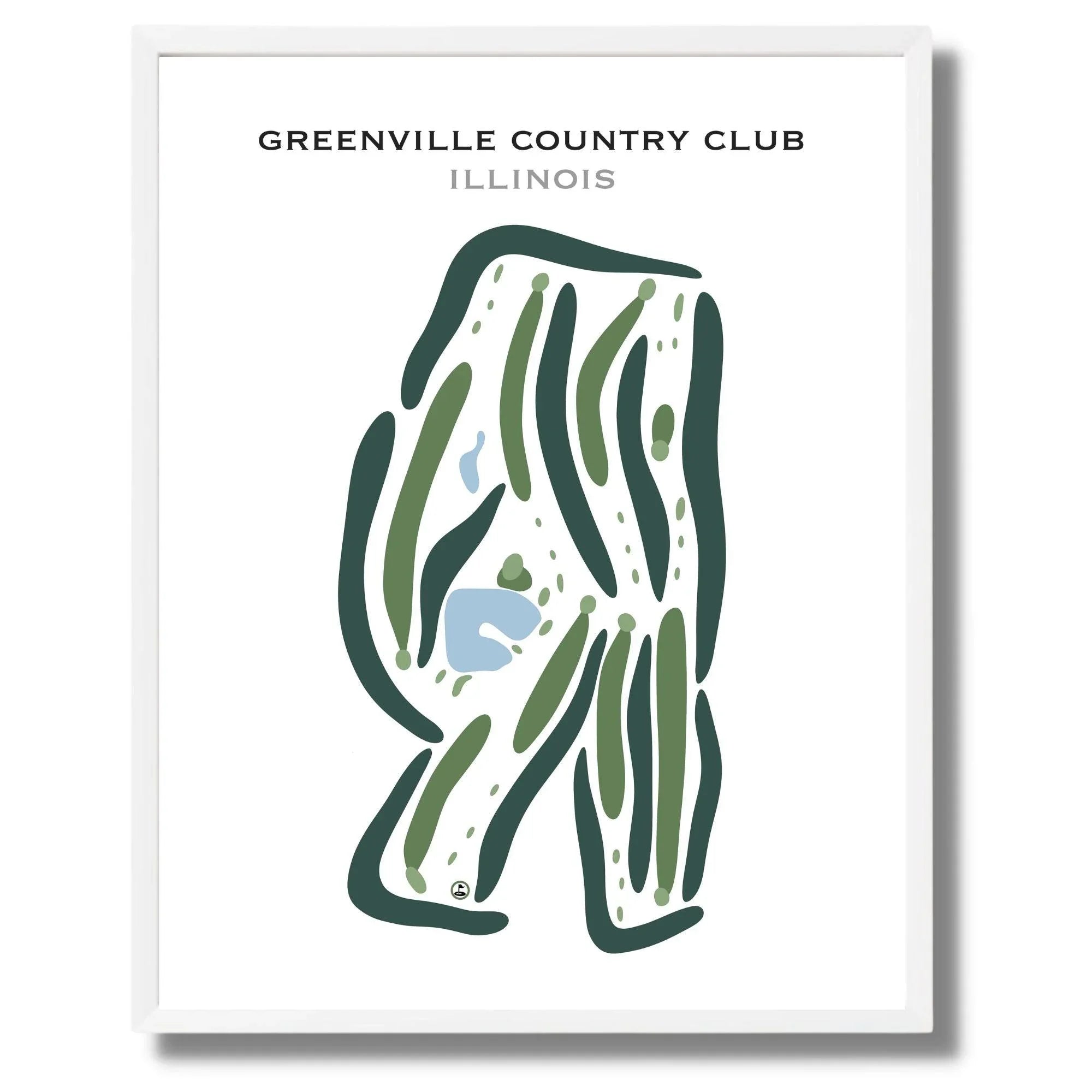 Greenville Country Club, Illinois - Printed Golf Courses