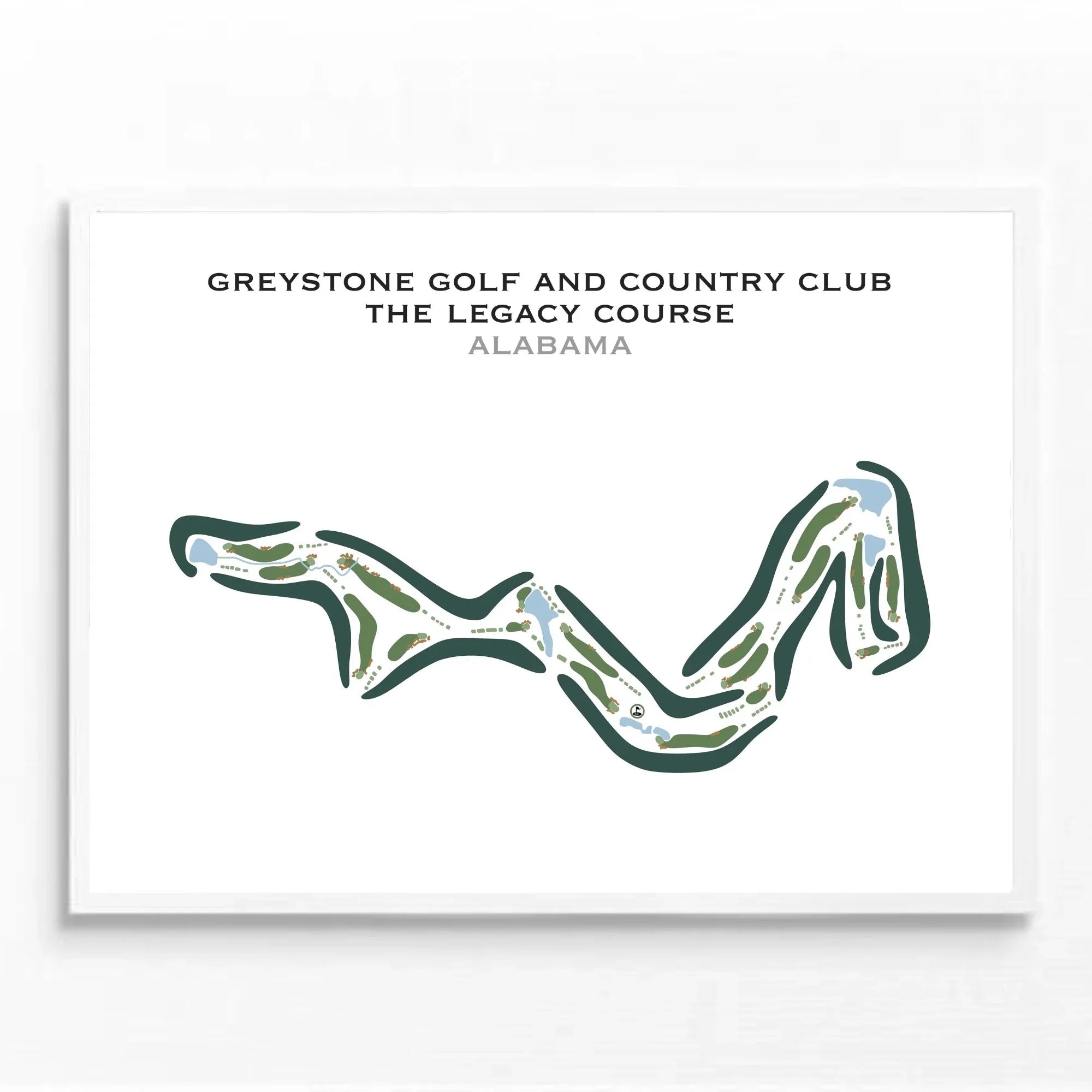 Greystone Golf & Country Club - The Legacy Course, Alabama - Printed Golf Course