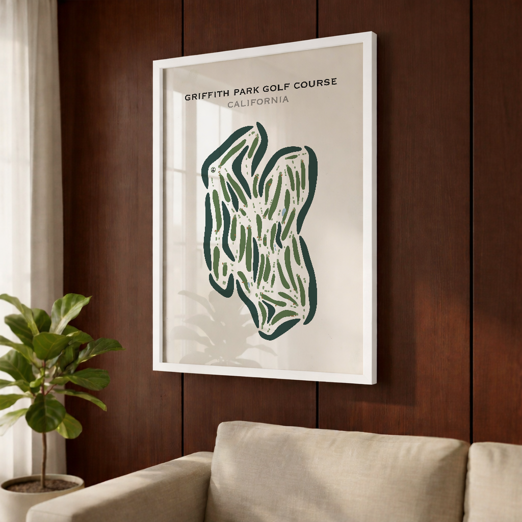 Griffith Park Golf Courses, California - Printed Golf Courses