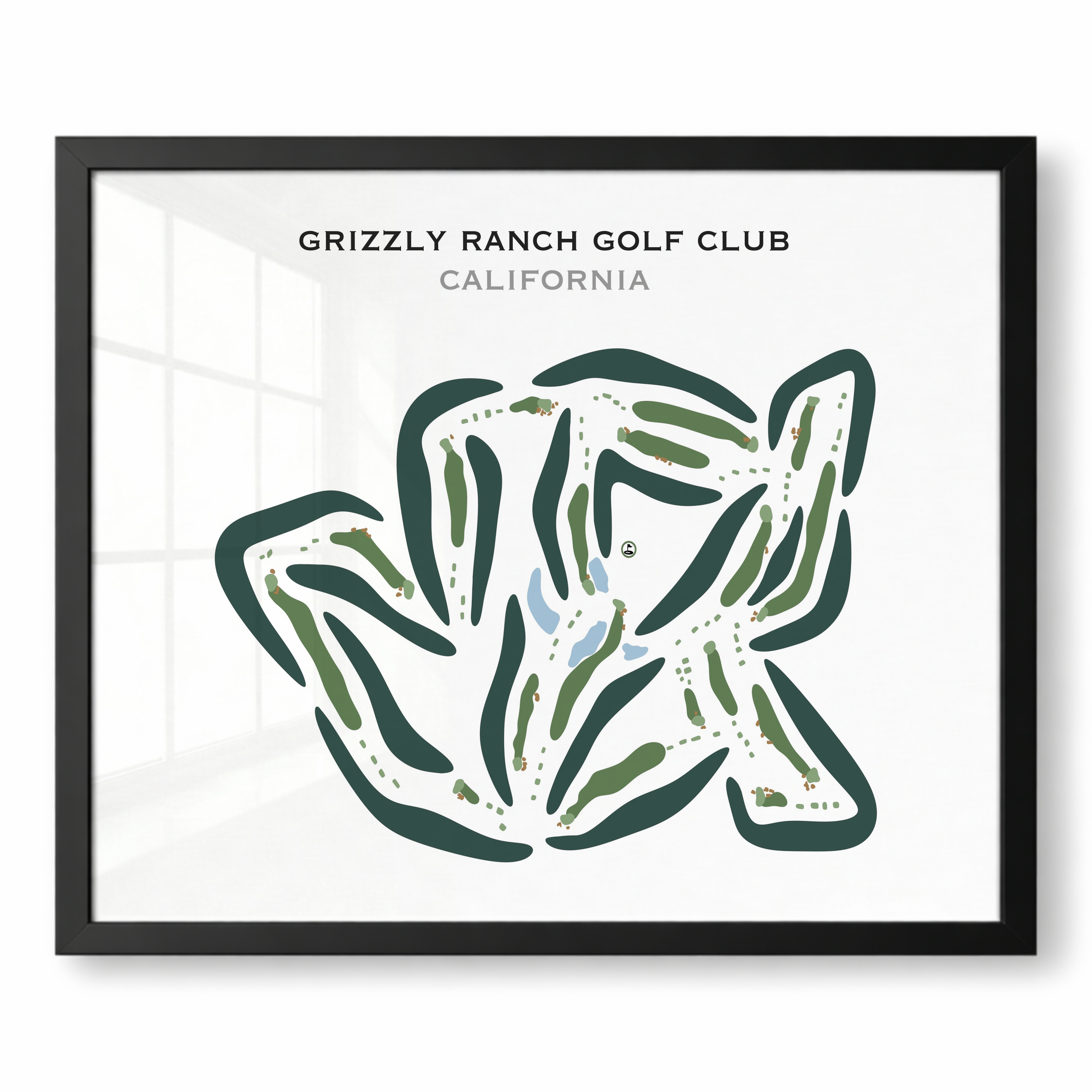 Grizzly Ranch Golf Club, California - Printed Golf Course