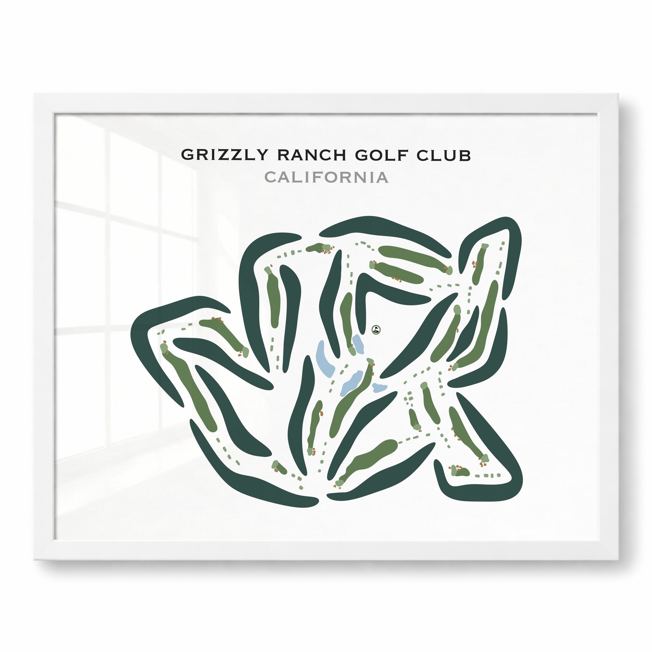 Grizzly Ranch Golf Club, California - Printed Golf Course