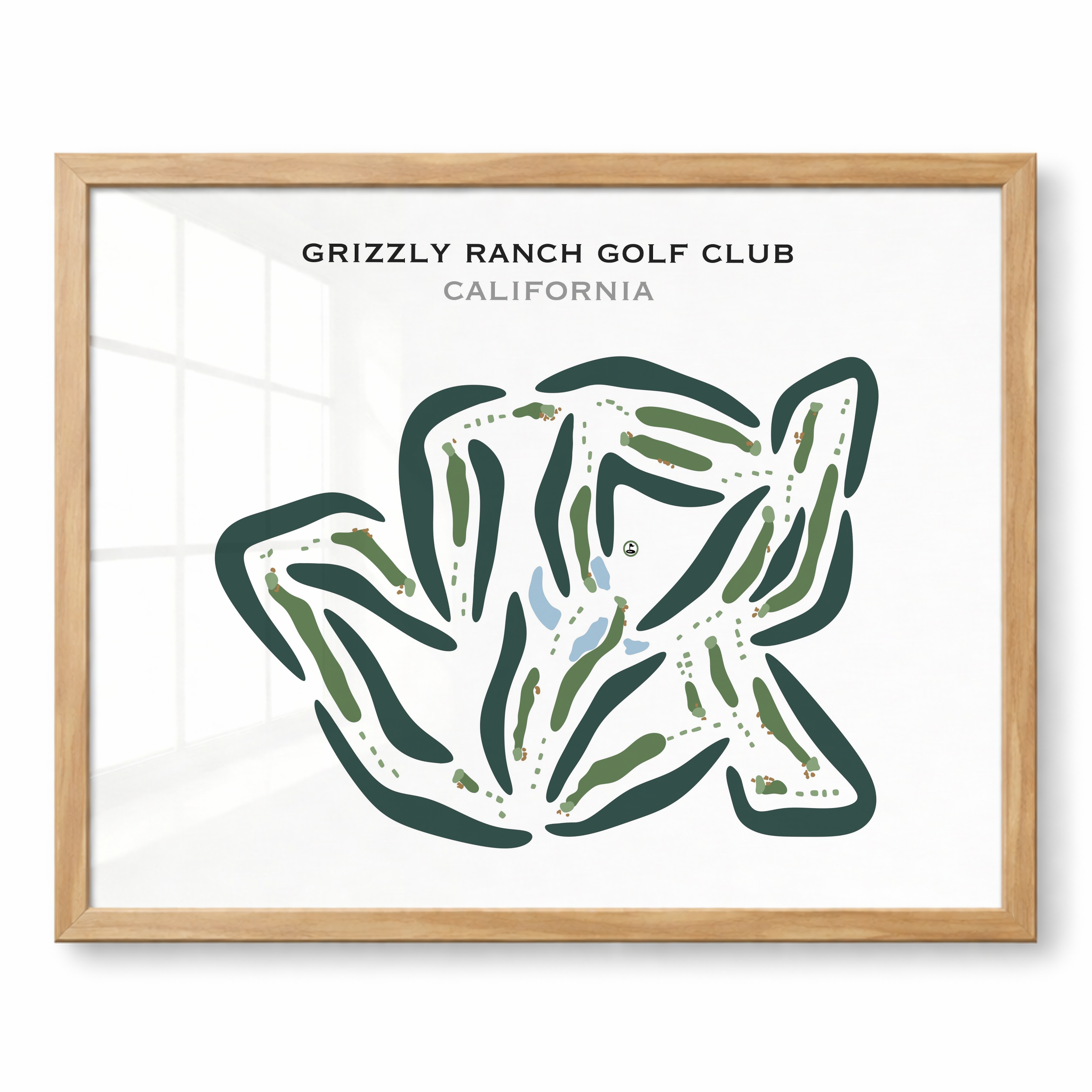 Grizzly Ranch Golf Club, California - Printed Golf Course