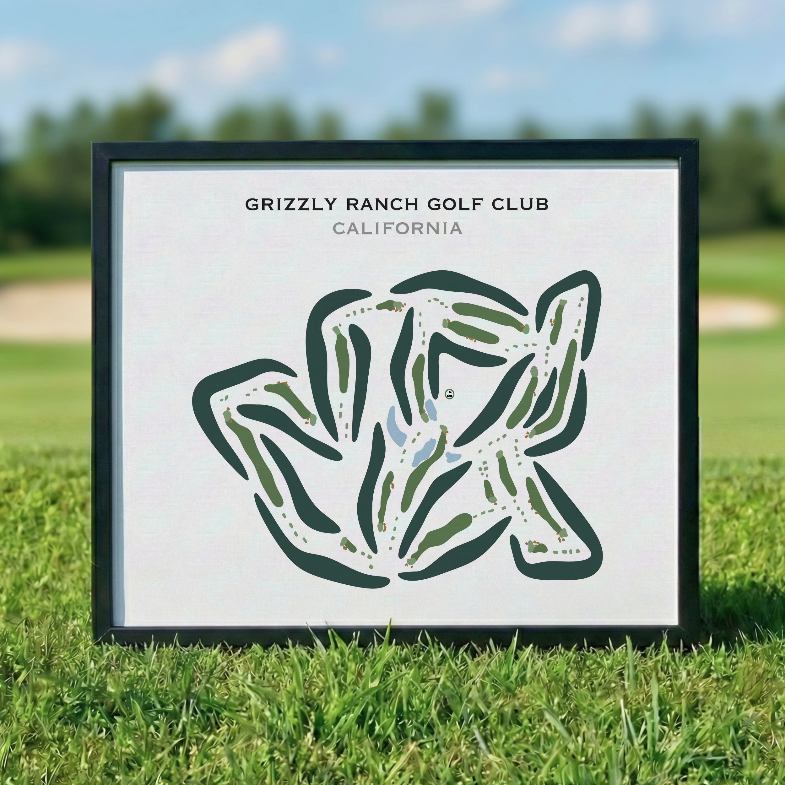 Grizzly Ranch Golf Club, California - Printed Golf Course