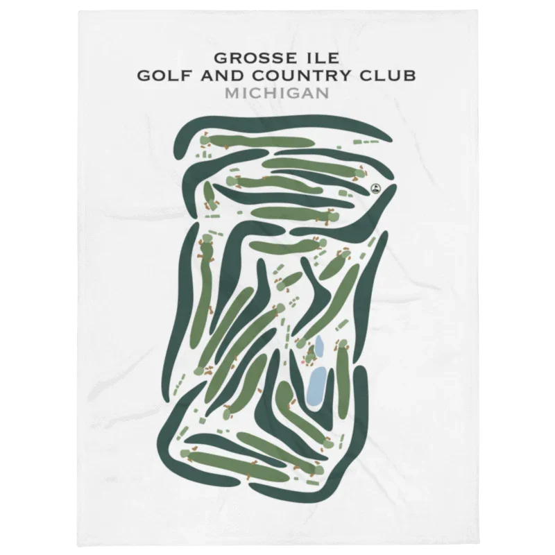 Grosse Ile Golf & Country Club, Michigan - Printed Golf Courses