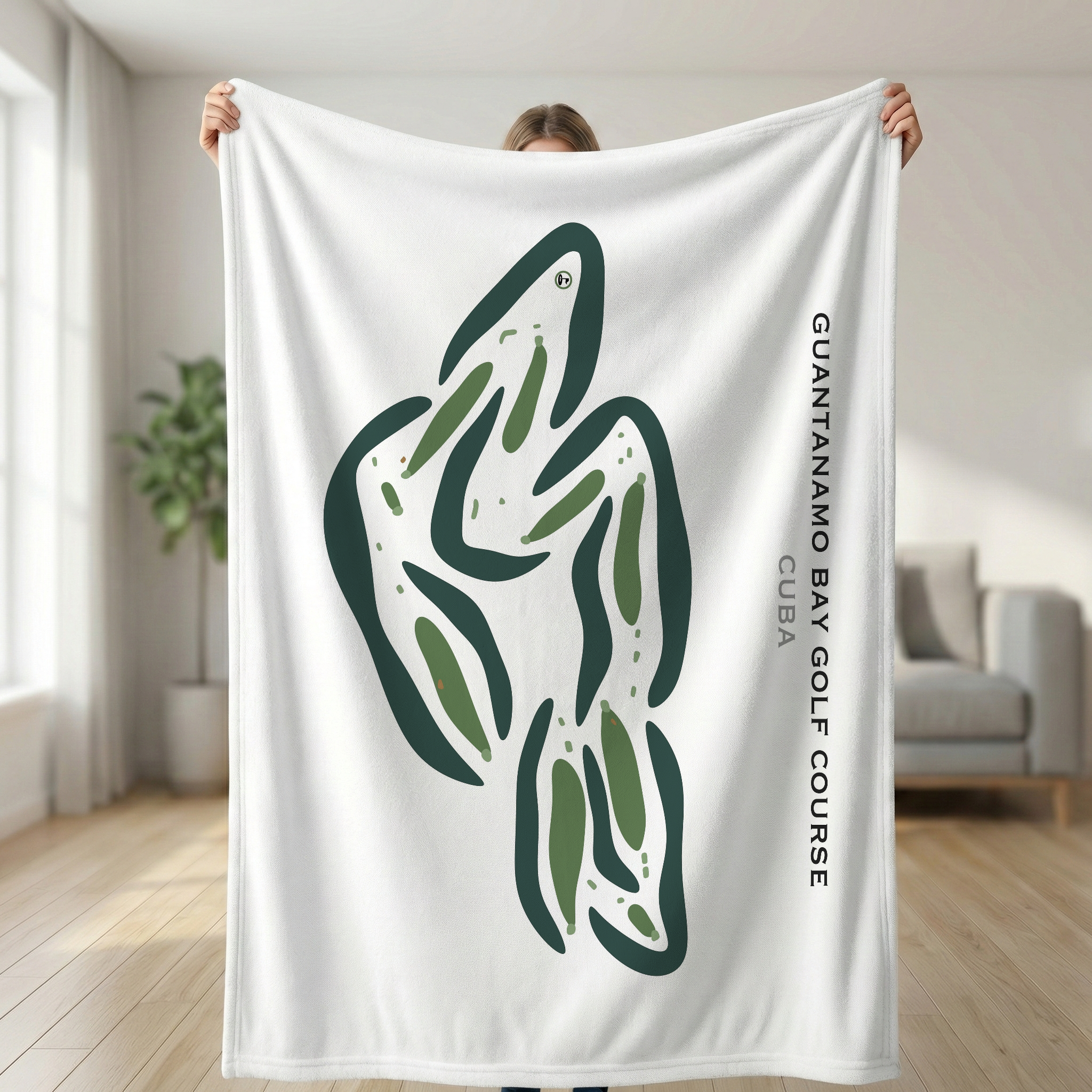 Guantanamo Bay Golf Course, Cuba - Printed Golf Courses