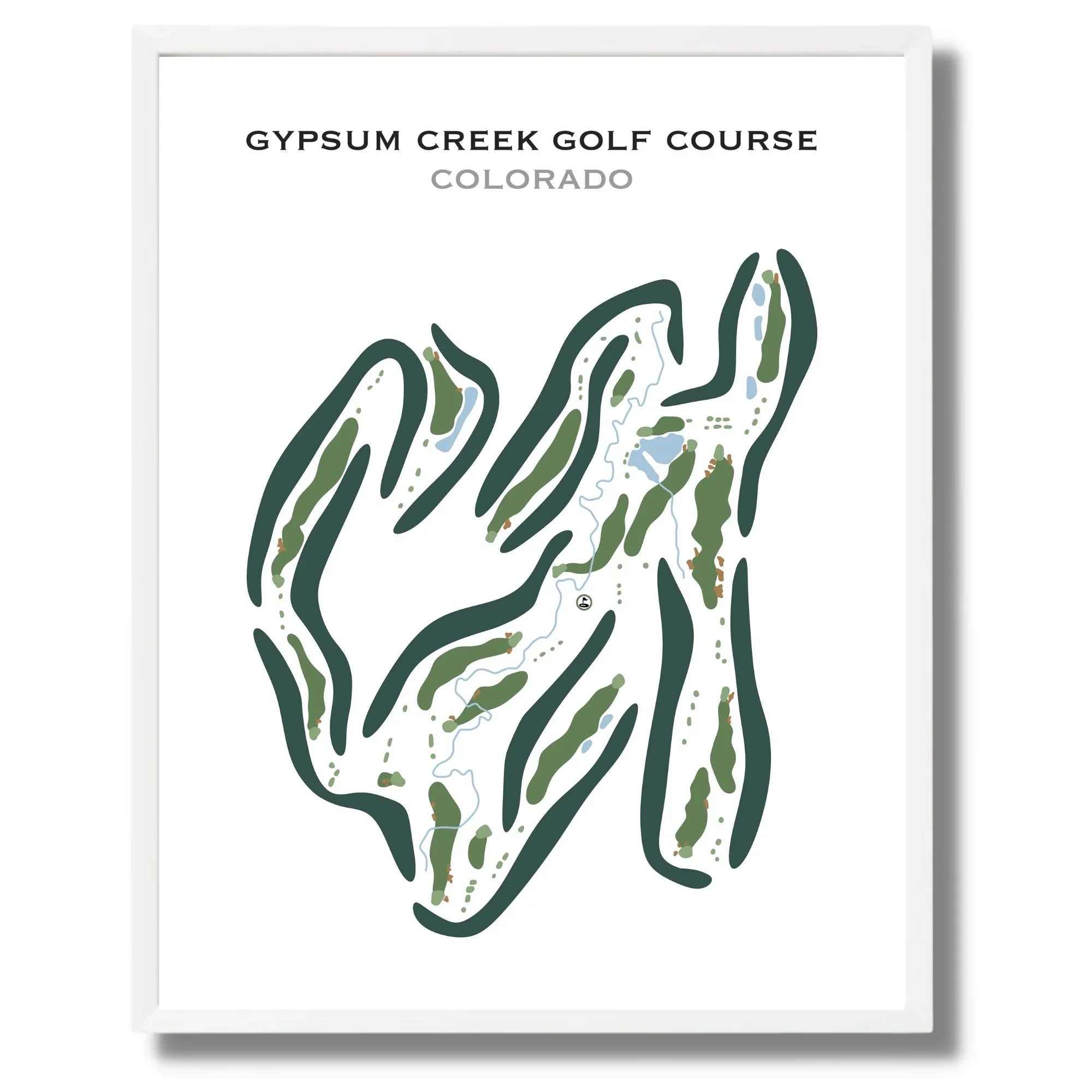 Gypsum Creek Golf Course, Colorado - Printed Golf Course