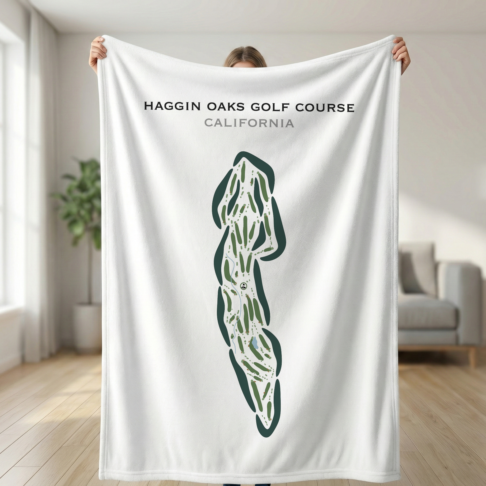 Haggin Oaks Golf Course, California - Printed Golf Courses
