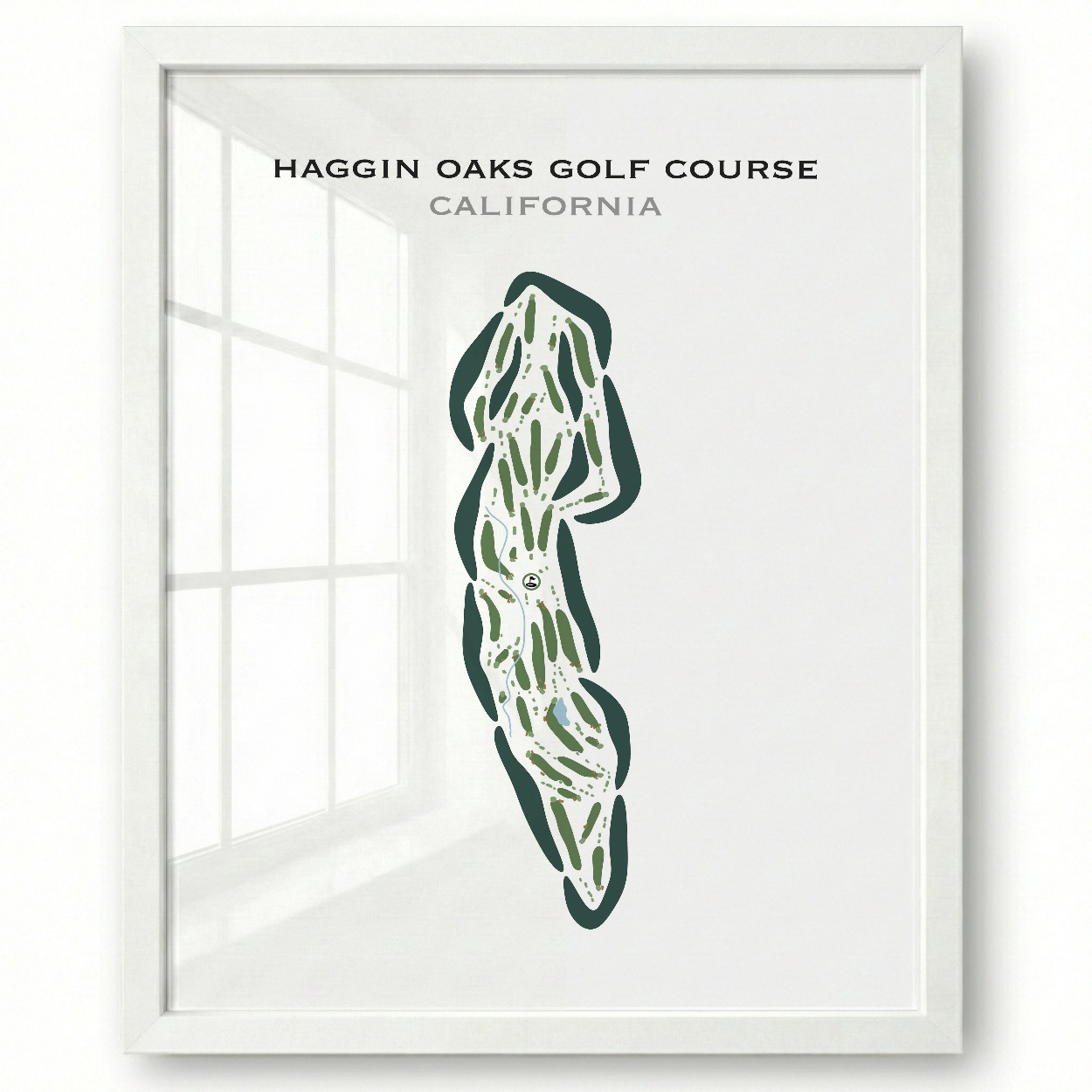 Haggin Oaks Golf Course, California - Printed Golf Courses