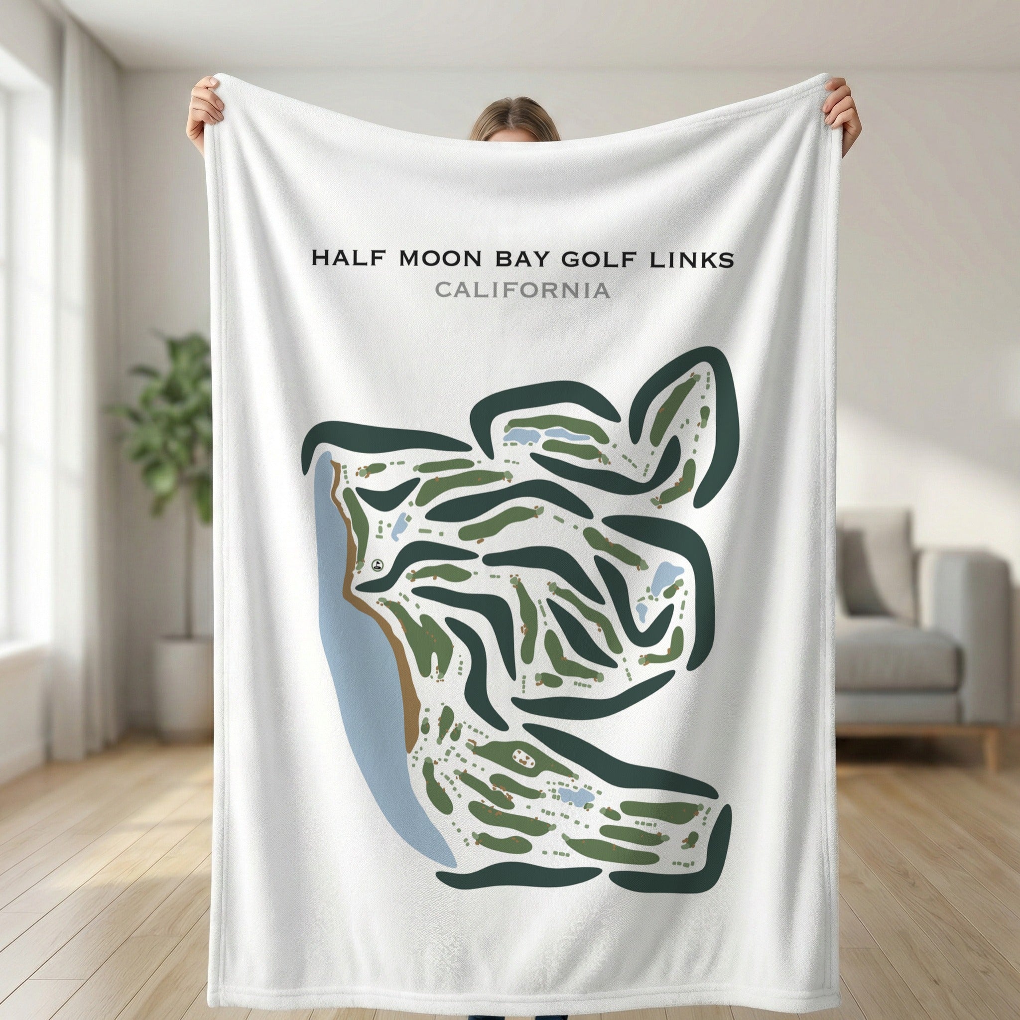 Half Moon Bay Golf Links, California - Printed Golf Courses