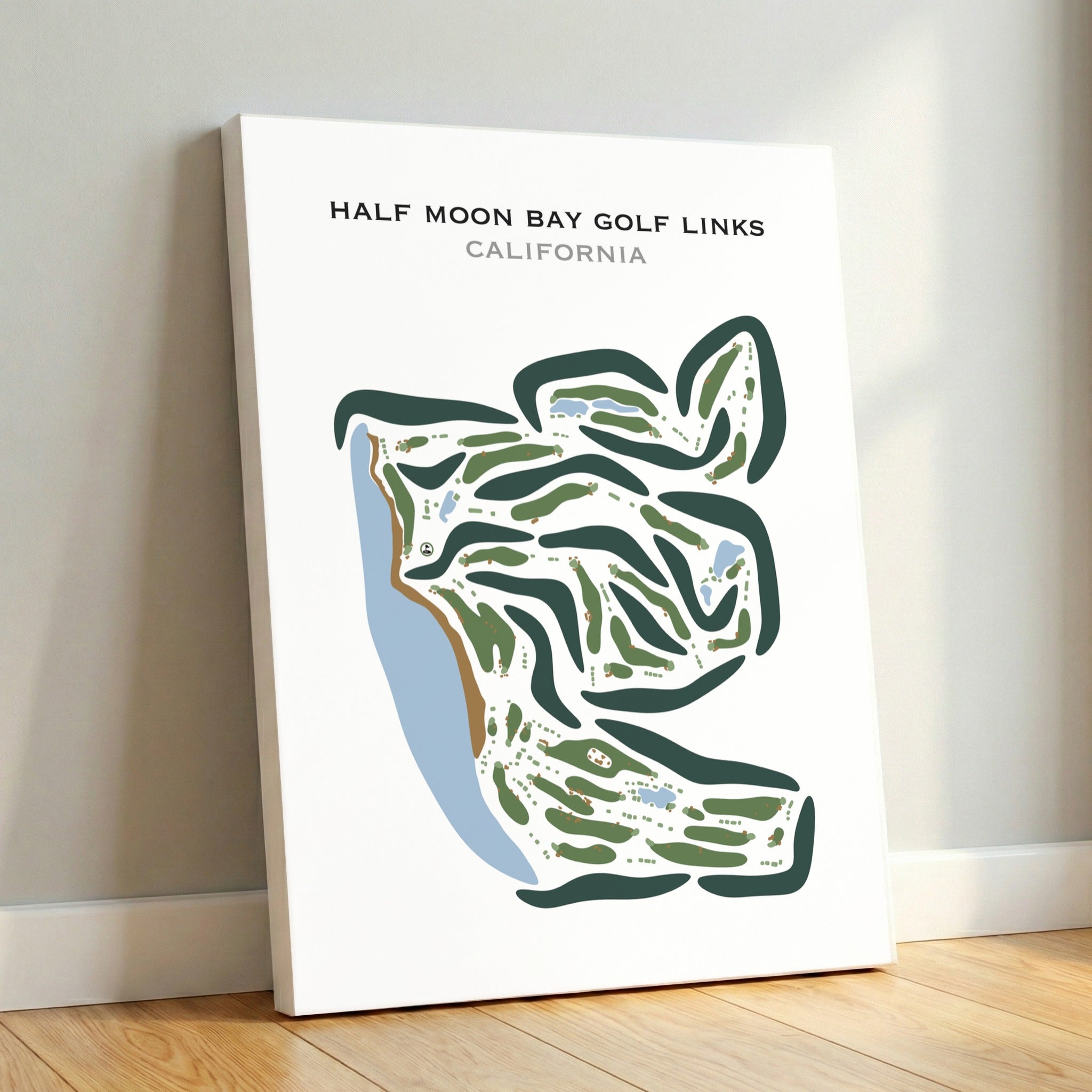 Half Moon Bay Golf Links, California - Printed Golf Courses