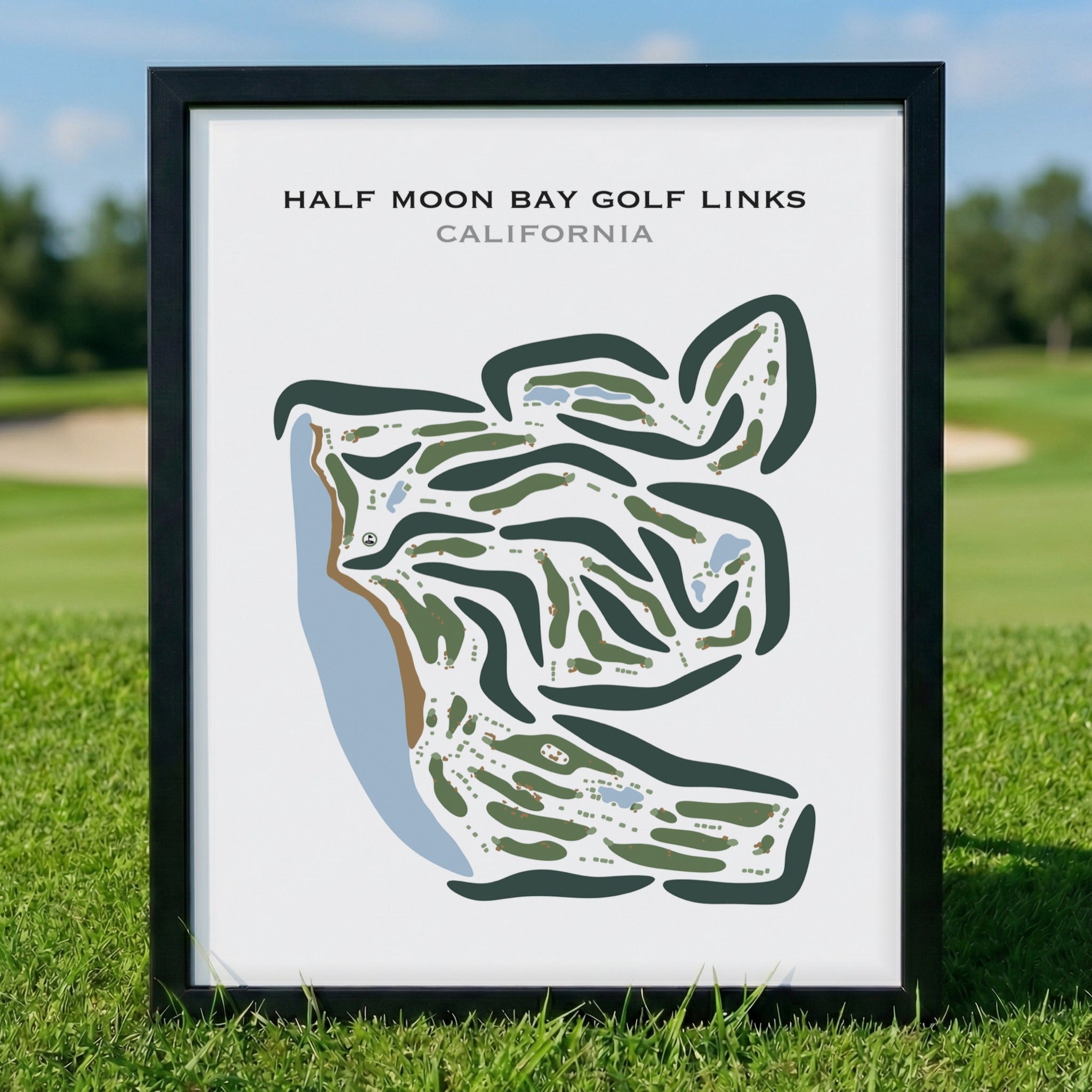 Half Moon Bay Golf Links, California - Printed Golf Courses