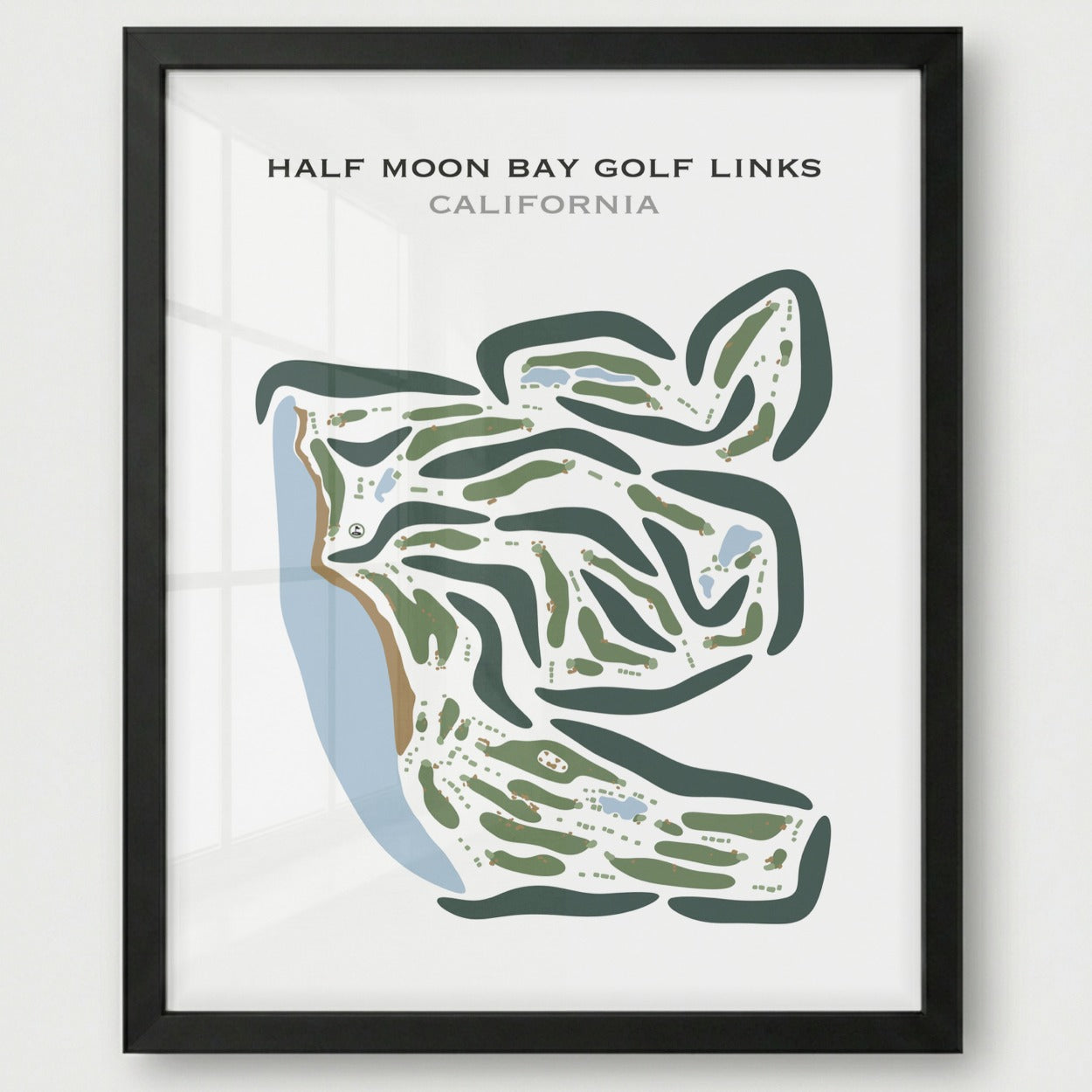 Half Moon Bay Golf Links, California - Printed Golf Courses