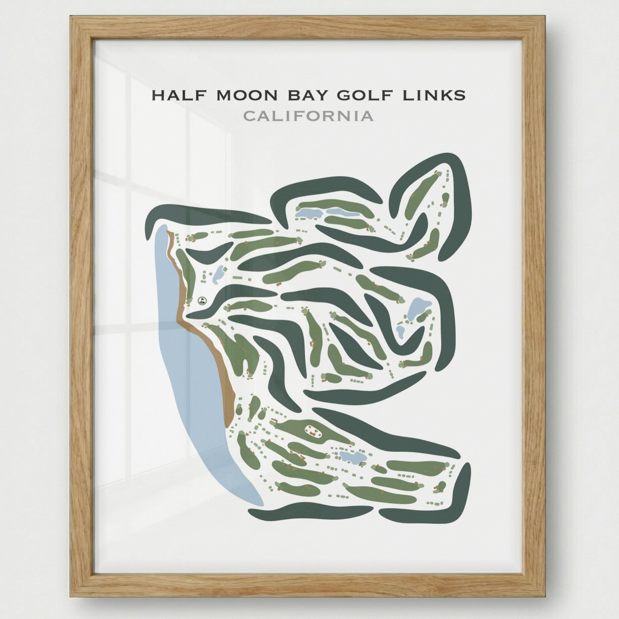 Half Moon Bay Golf Links, California - Printed Golf Courses