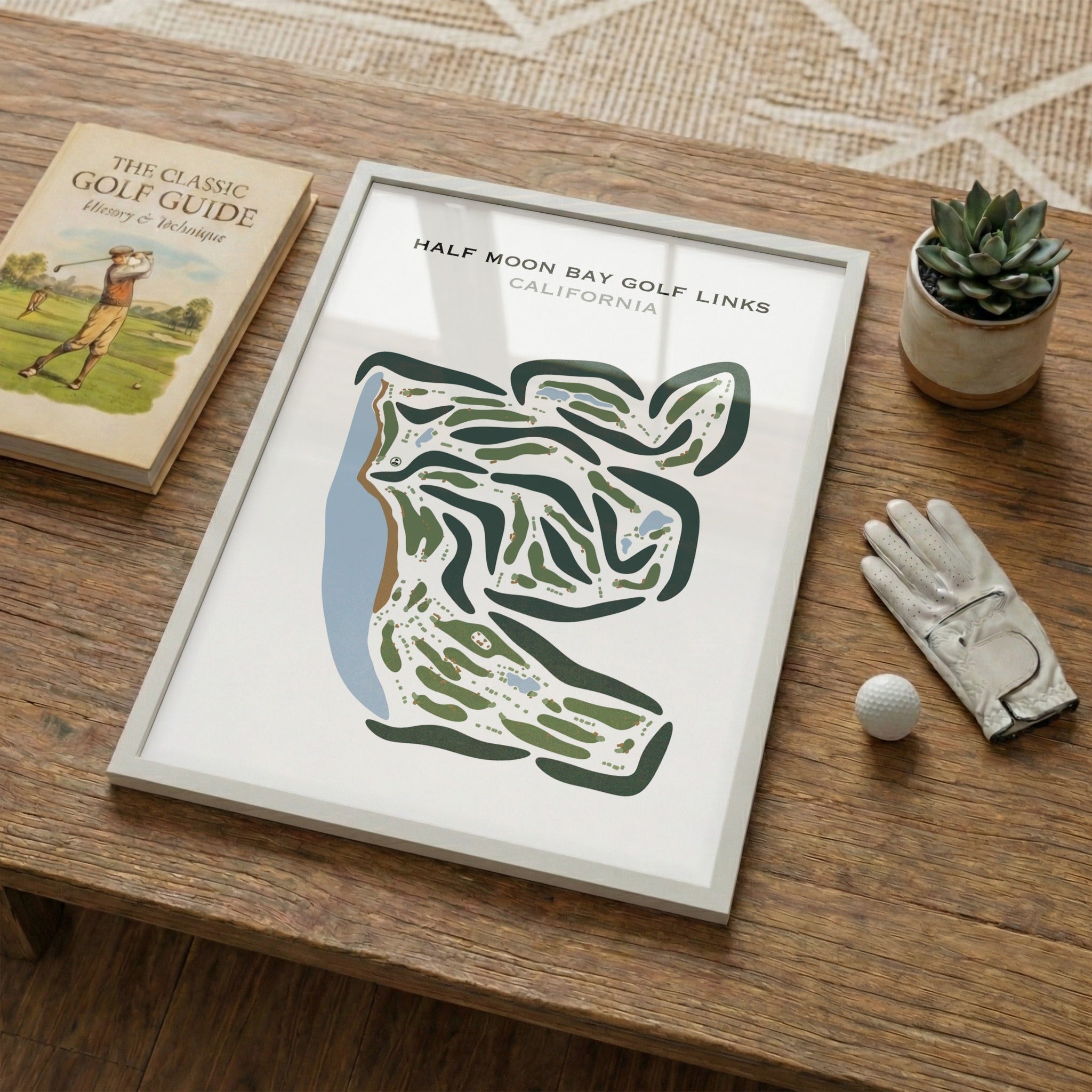 Half Moon Bay Golf Links, California - Printed Golf Courses
