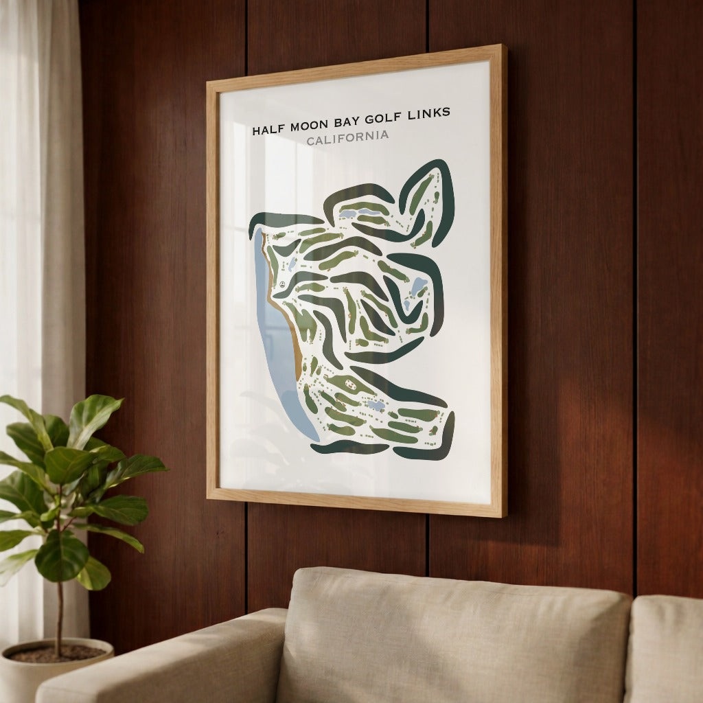 Half Moon Bay Golf Links, California - Printed Golf Courses