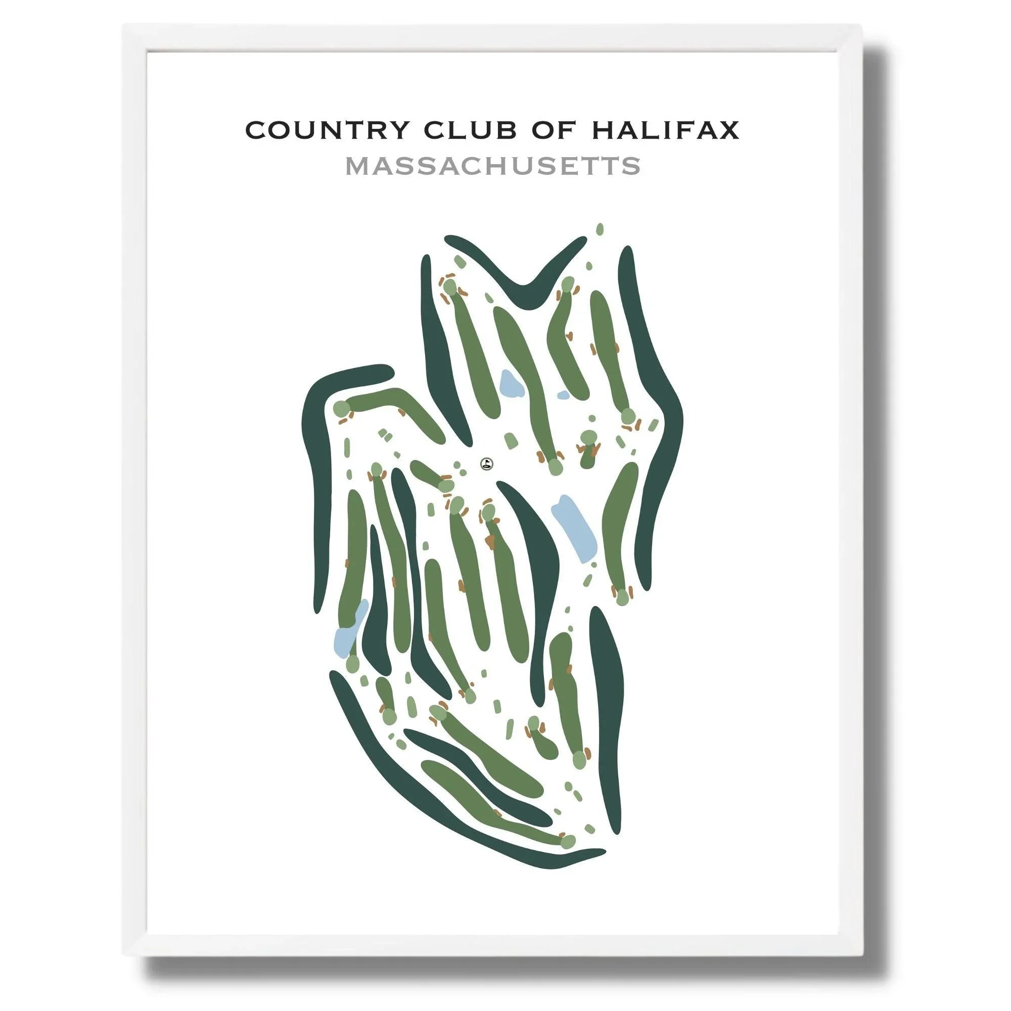 Country Club of Halifax, Massachusetts - Printed Golf Course