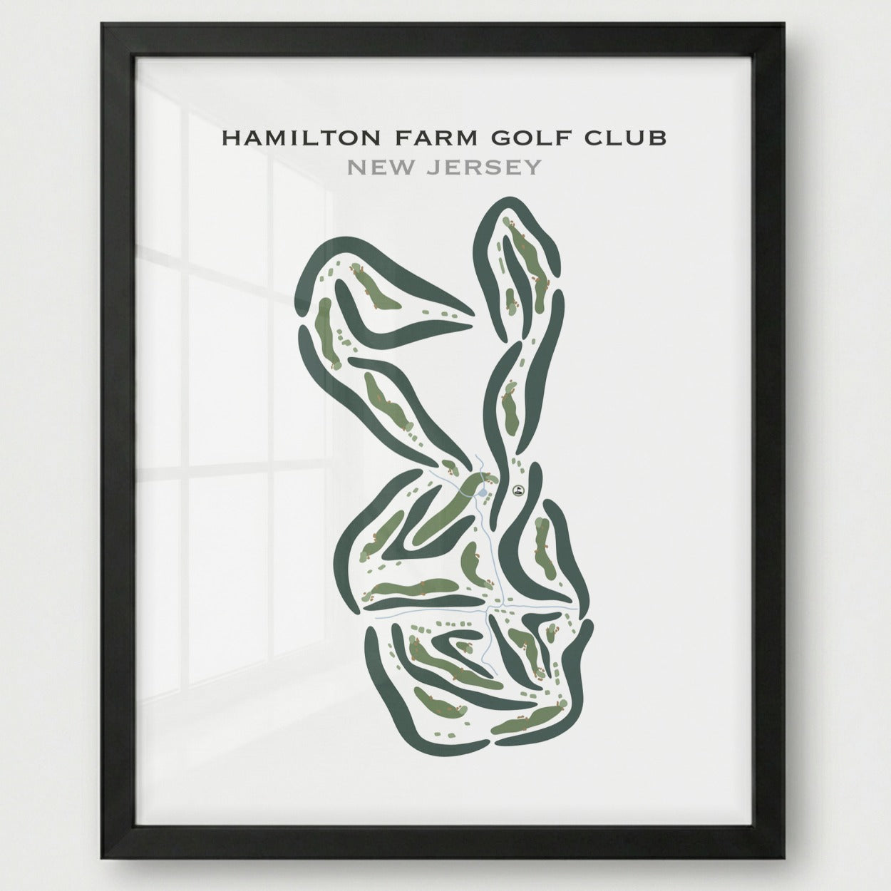 Hamilton Farm Golf Club, New Jersey - Printed Golf Courses