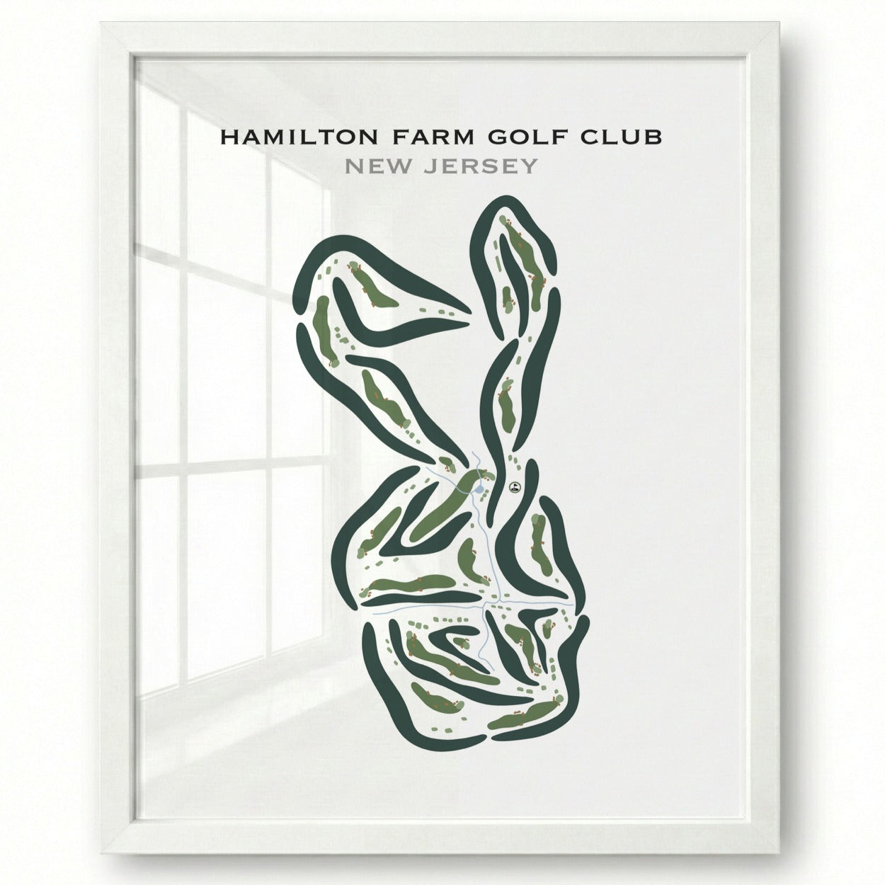 Hamilton Farm Golf Club, New Jersey - Printed Golf Courses