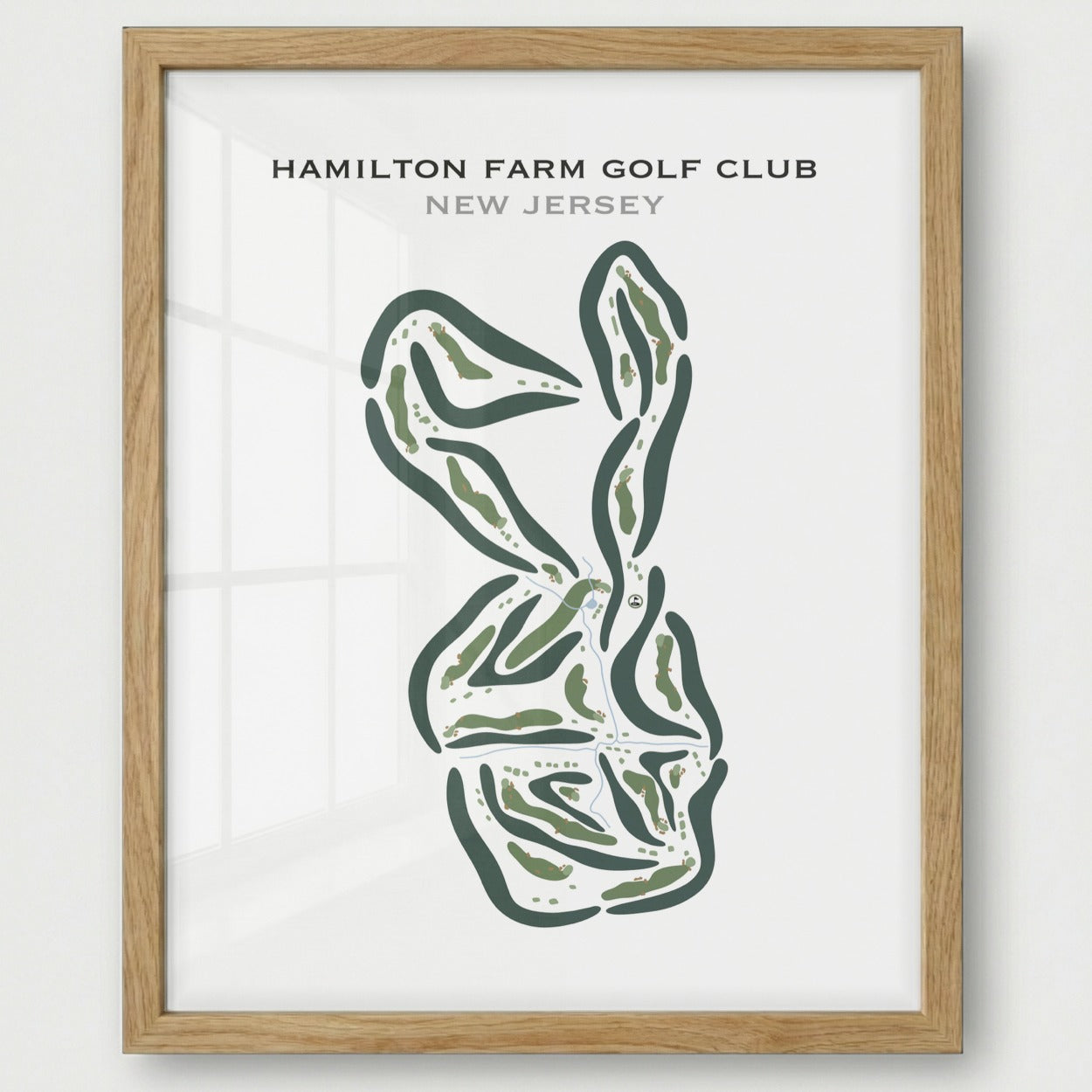 Hamilton Farm Golf Club, New Jersey - Printed Golf Courses