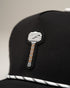 Thor's Hammer Black - Perforated Rope Hat