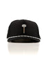 Thor's Hammer Black - Perforated Rope Hat